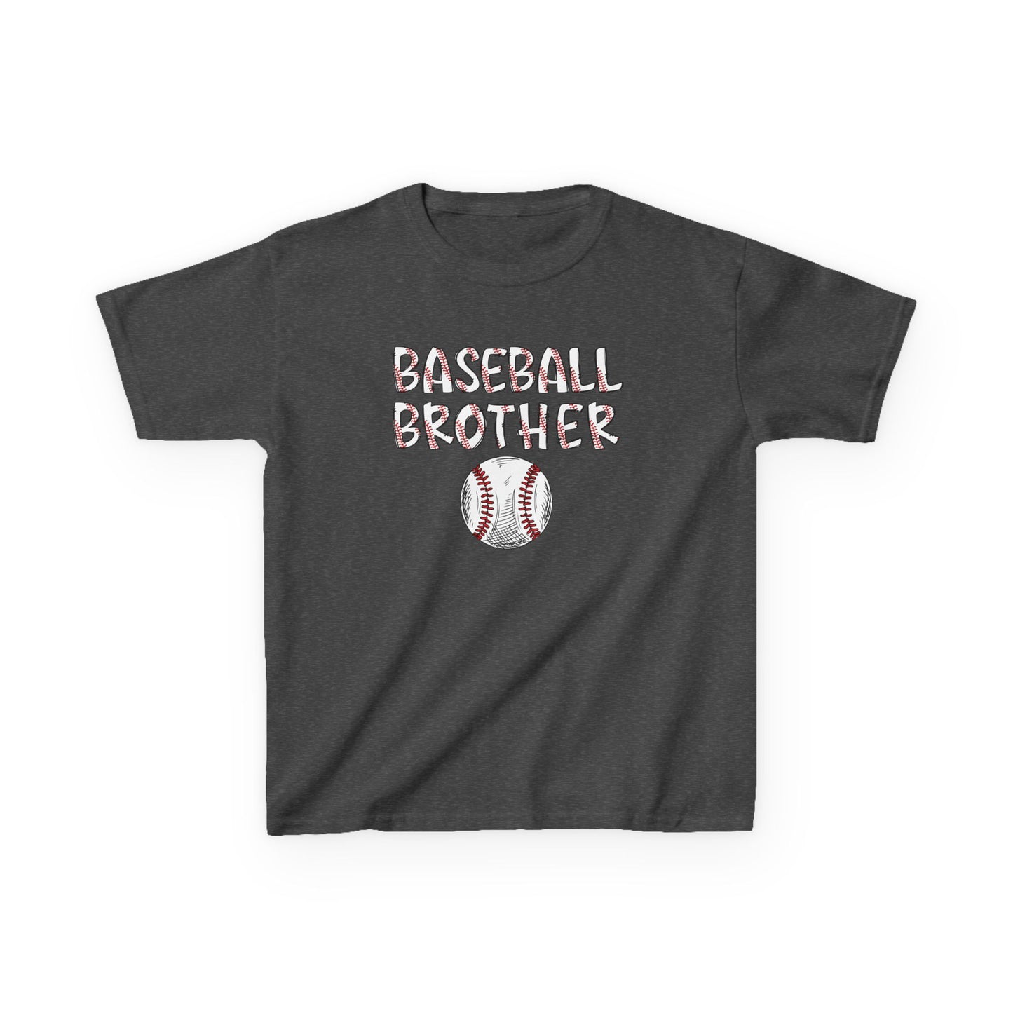 Kids Little Brother Baseball Fan Tee