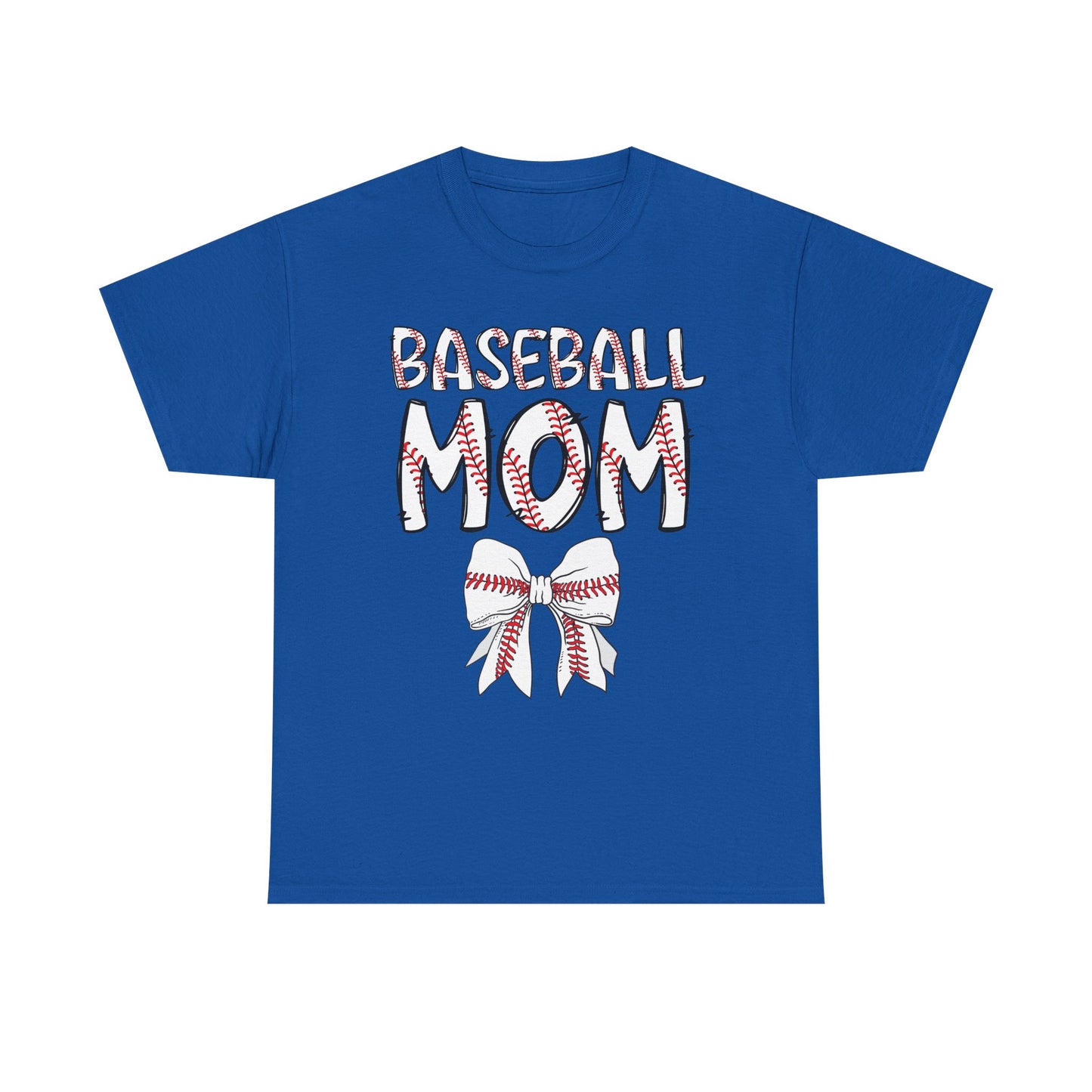Baseball Mom Coquette Bow T-Shirt