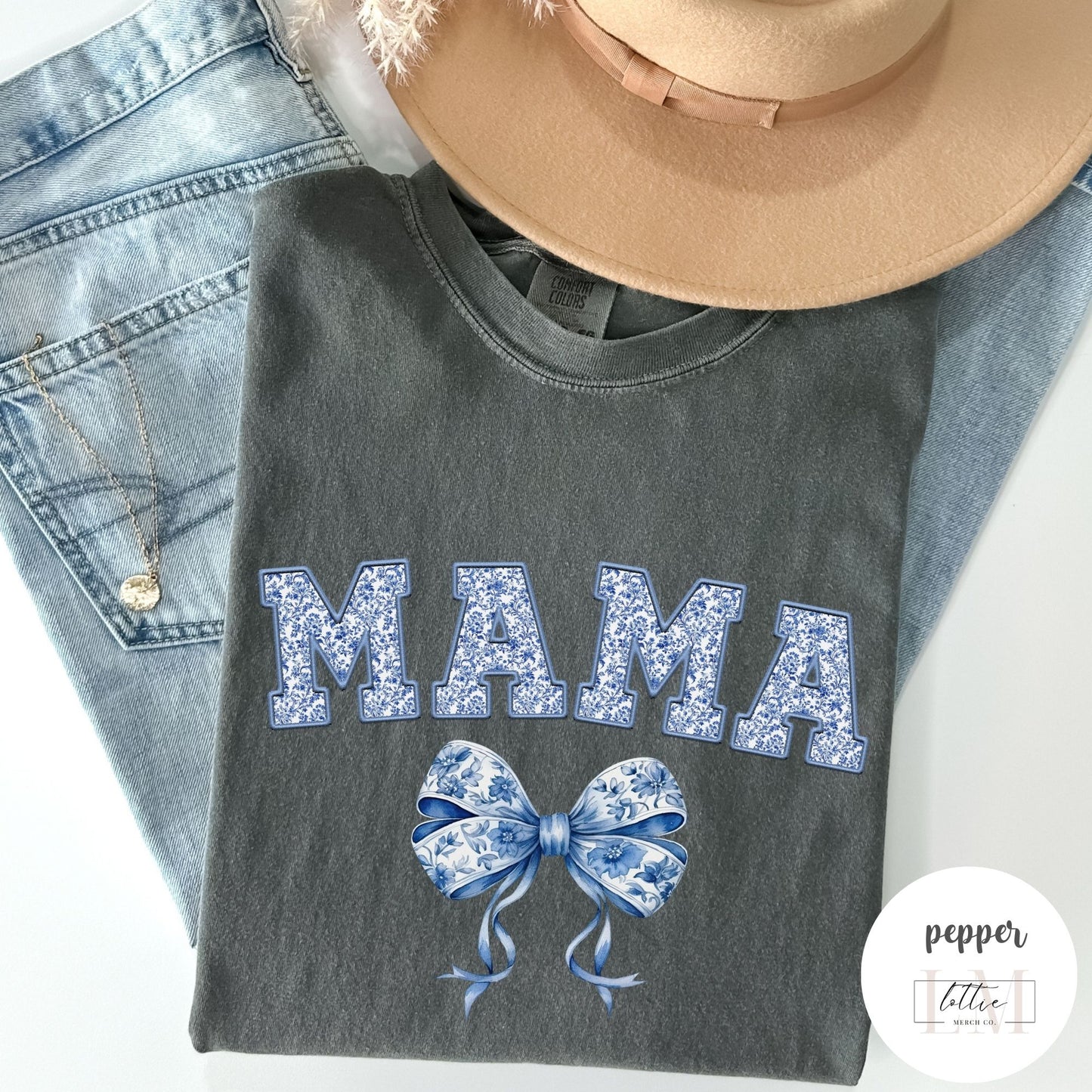 Chinoiserie Coquette Mama Shirt