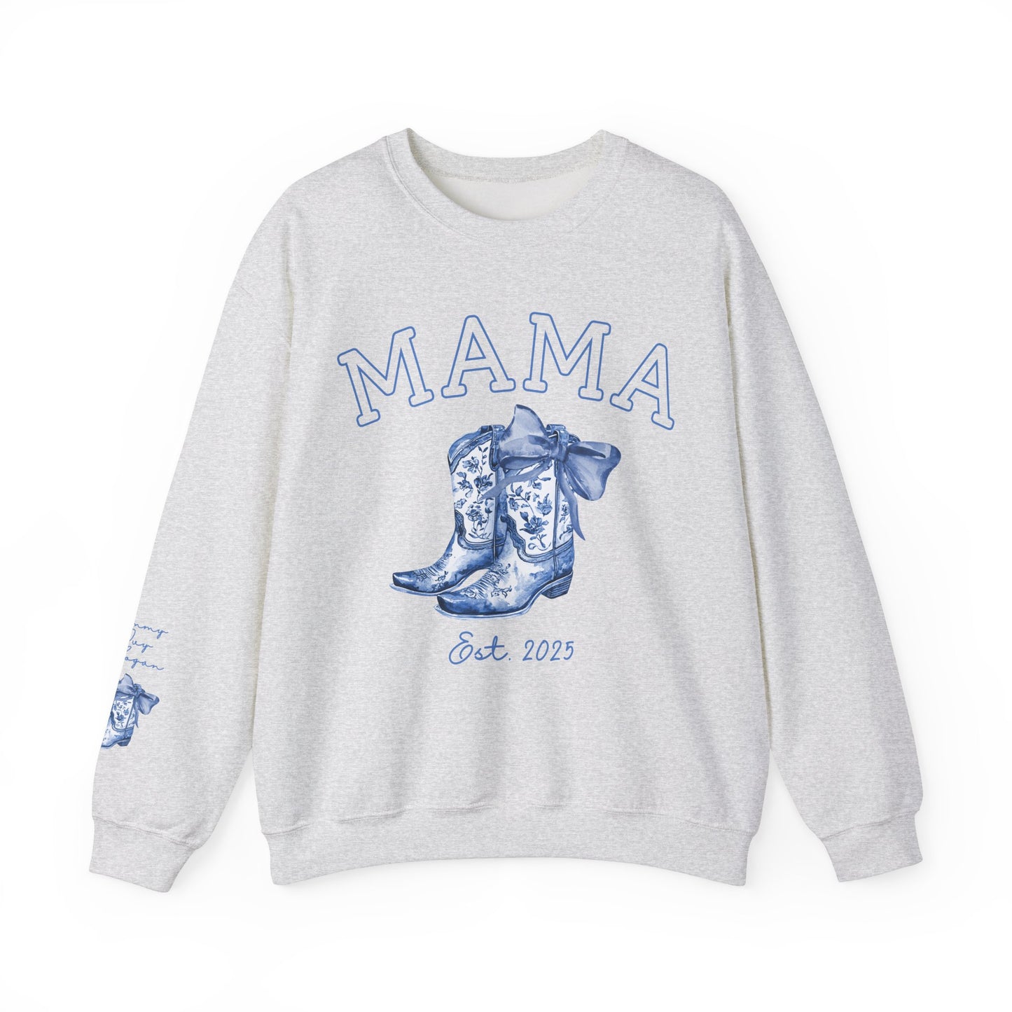 Personalized Western Toile Coquette Mama Sweatshirt