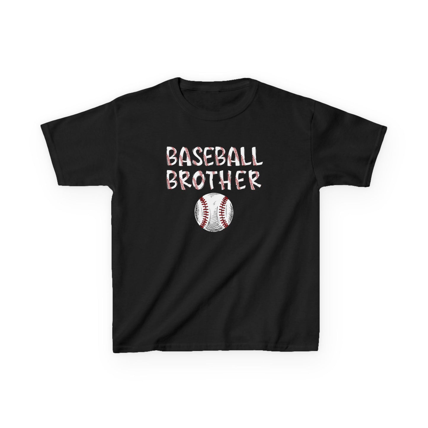 Kids Little Brother Baseball Fan Tee
