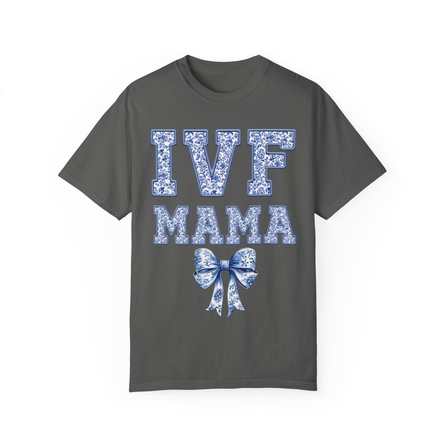 IVF Mama Toile Coquette Bow Shirt