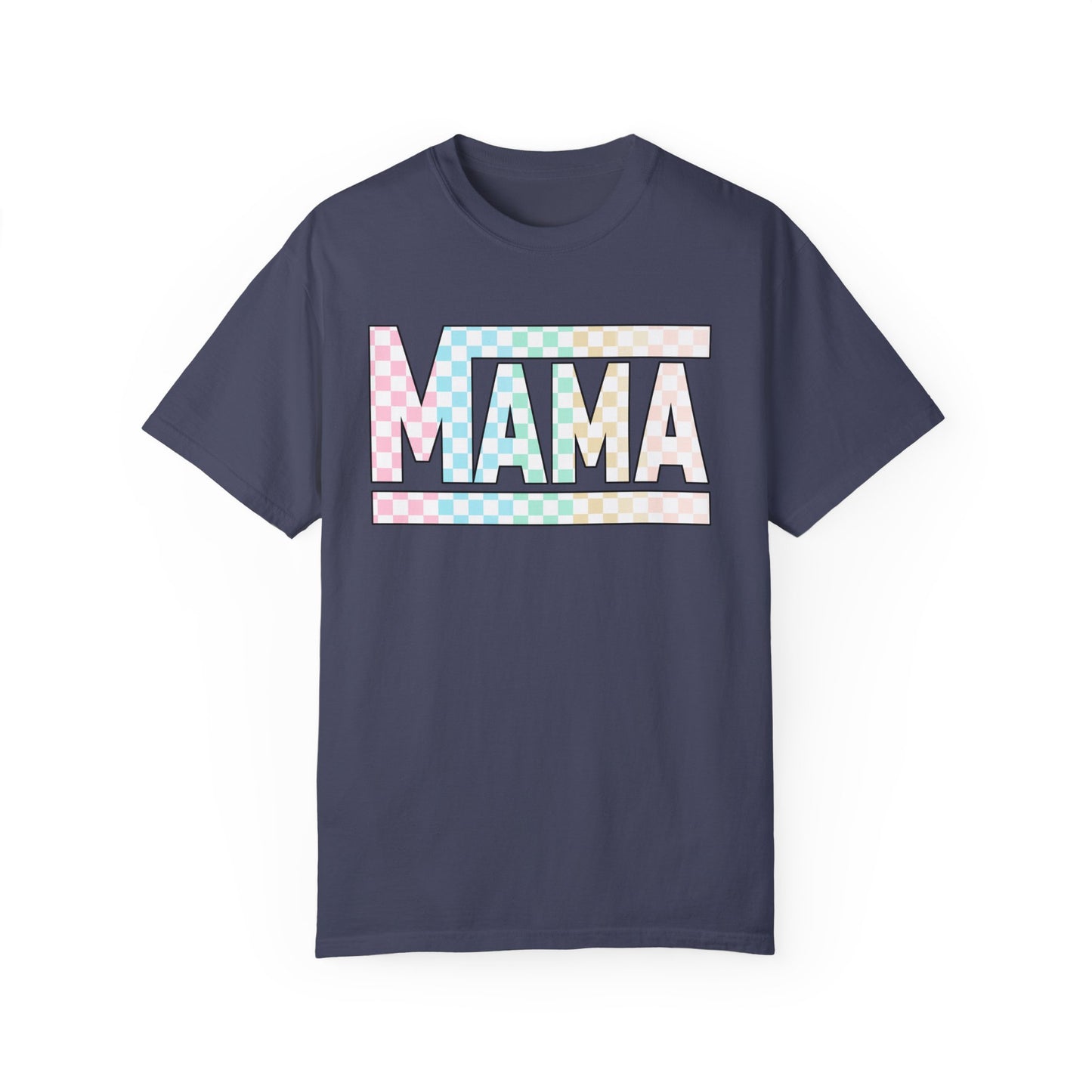 Mama Colored Checkered T-shirt