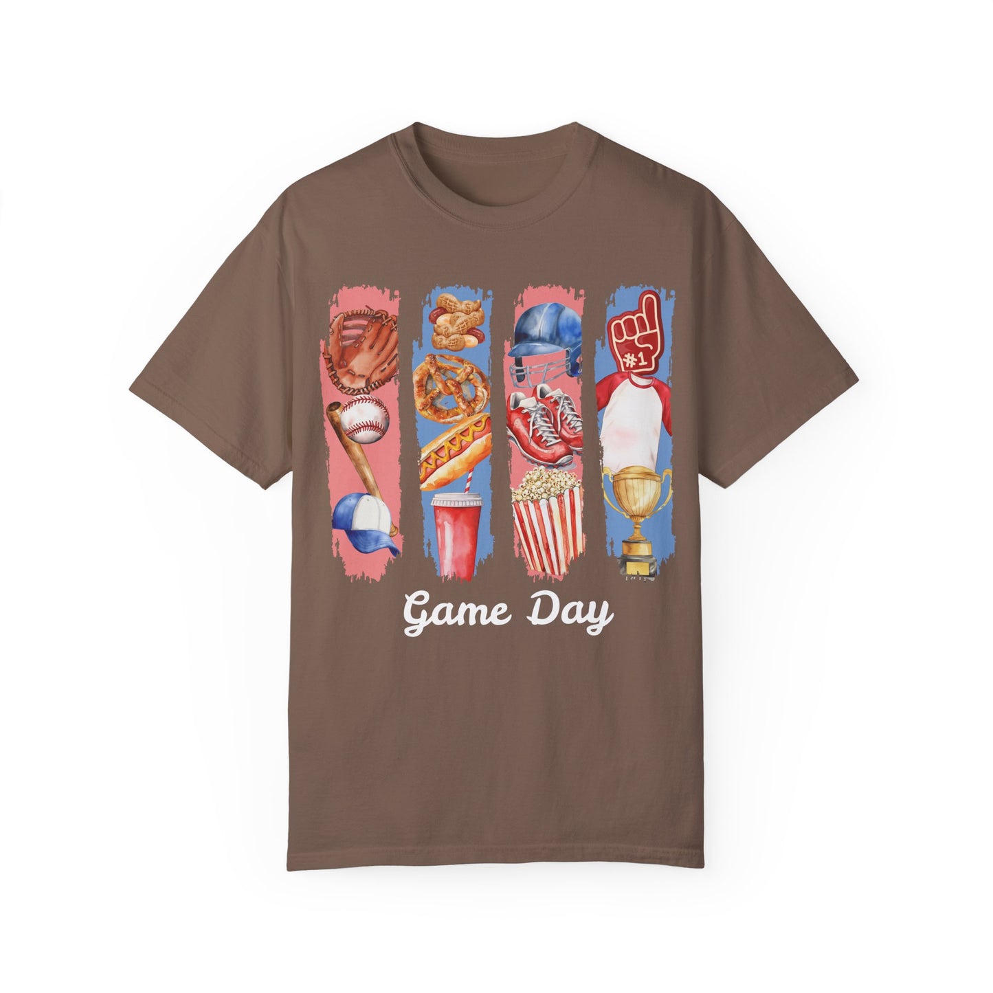 Watercolor Baseball Game Day T-Shirt