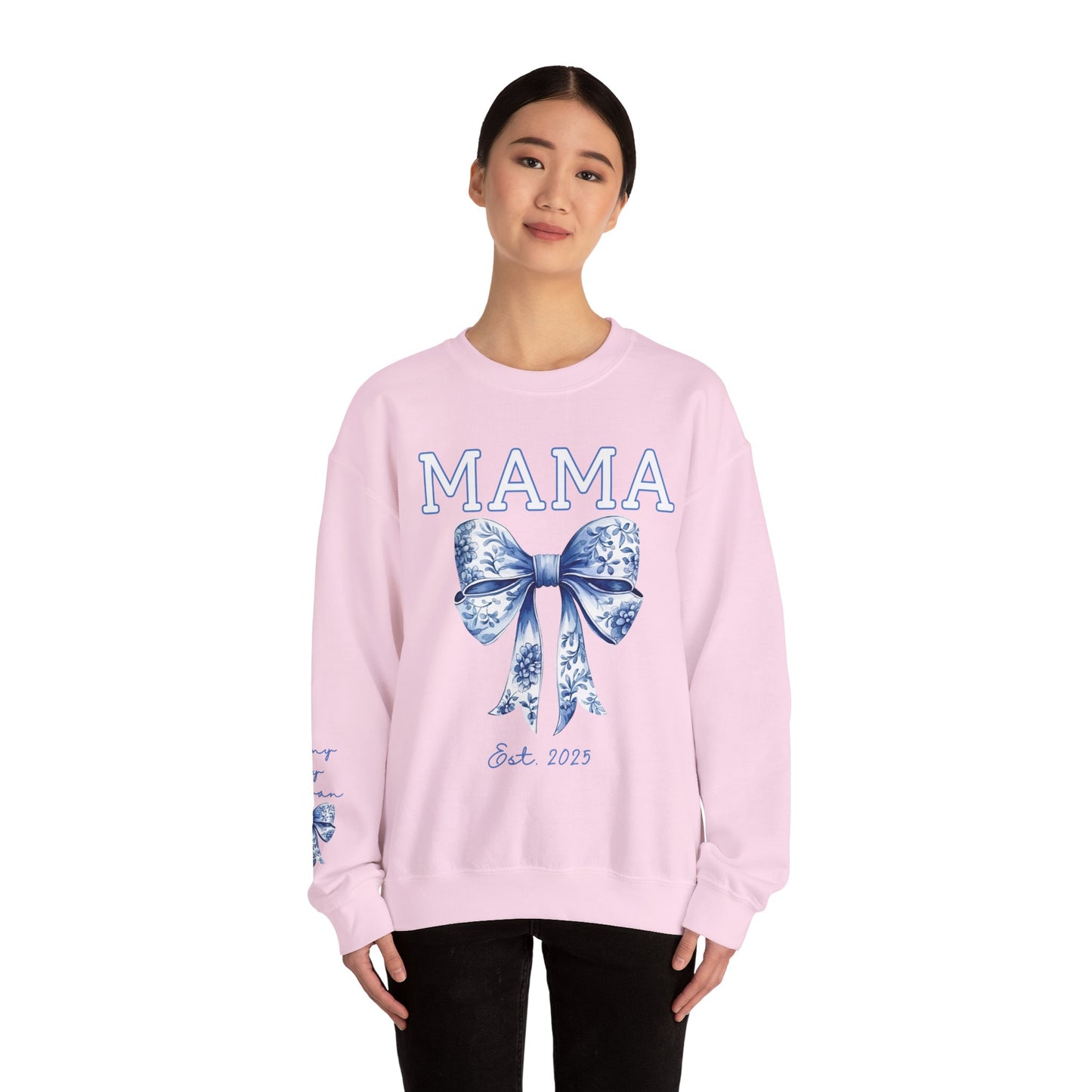 Personalized Toile Coquette Mama Sweatshirt