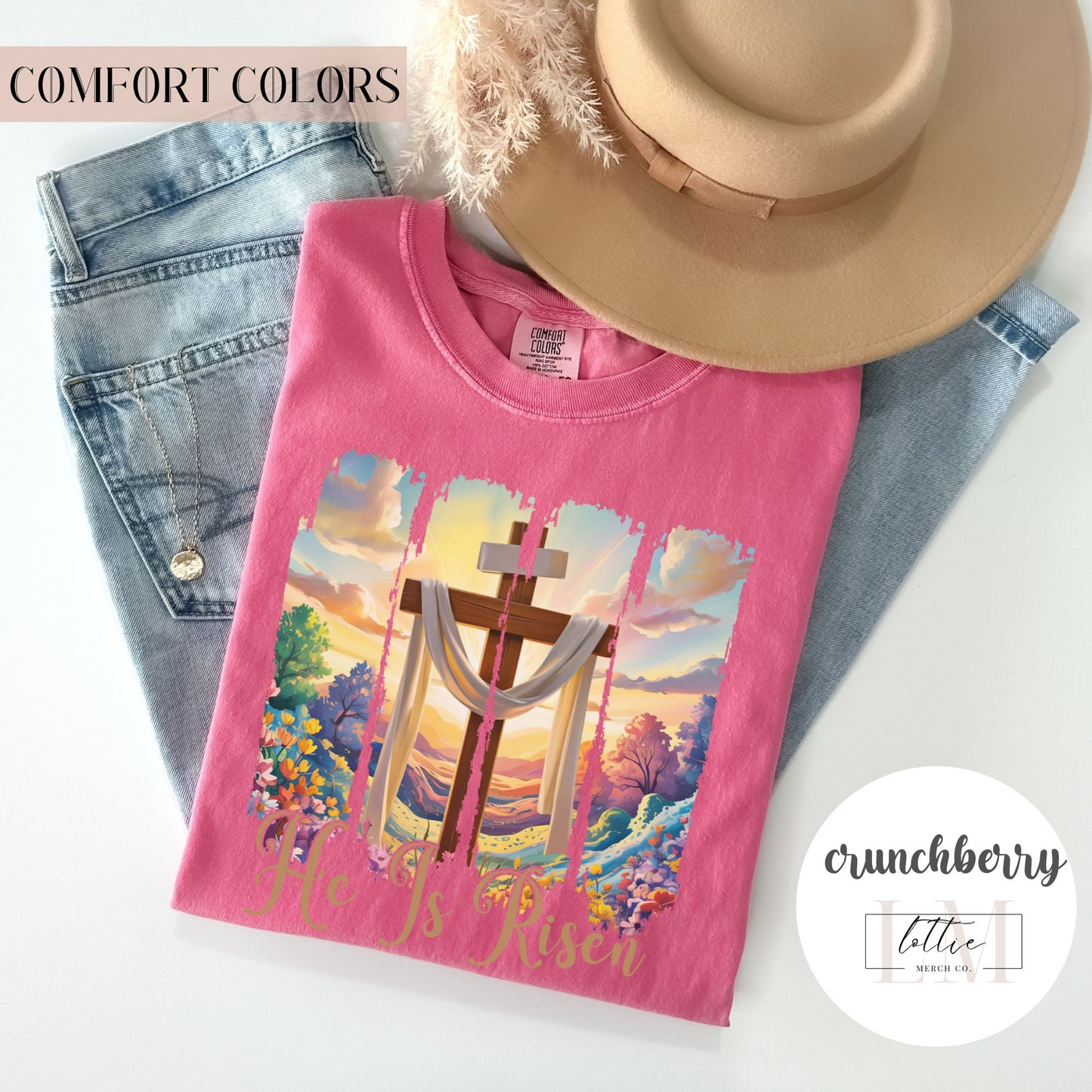 He Is Risen Watercolor T-Shirt