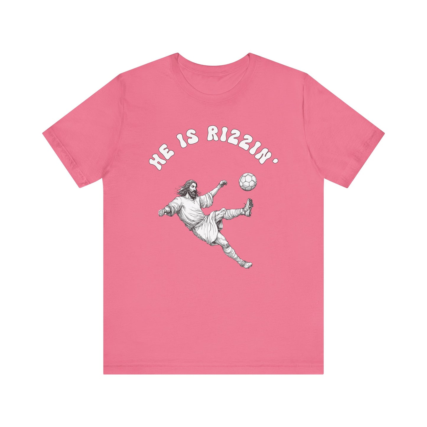 He Is Rizzin' Unisex Jersey Tee | Funny Soccer T-Shirt