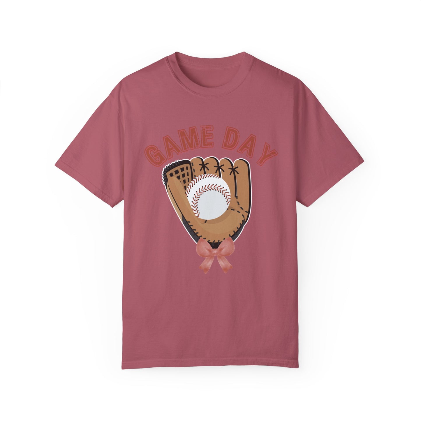 Game Day Glove Baseball Bow T-Shirt