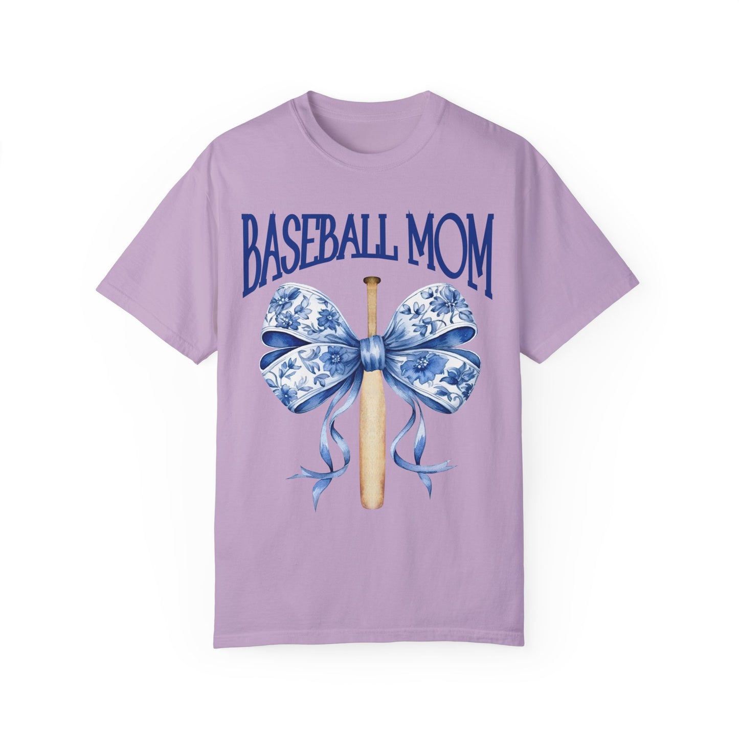 Toile Baseball Bat Mom Bow T-Shirt