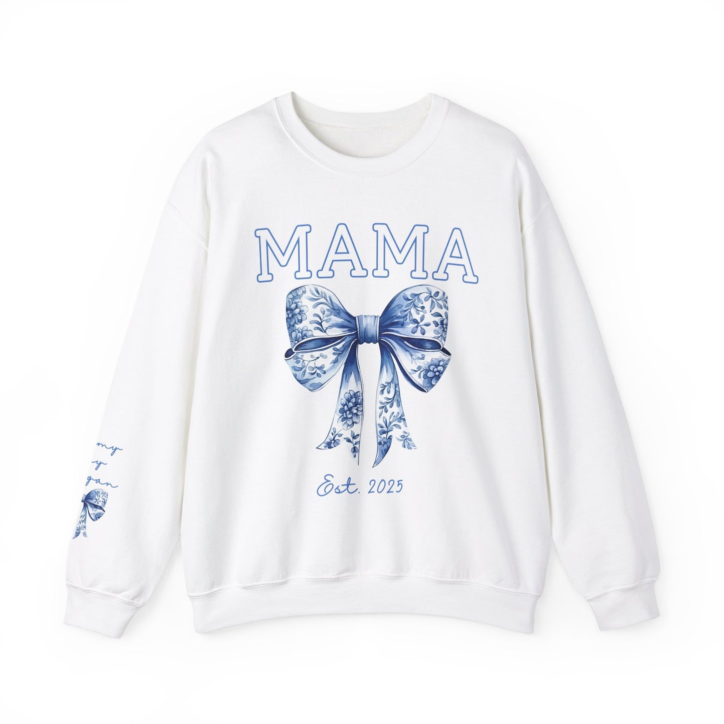 Personalized Toile Coquette Mama Sweatshirt