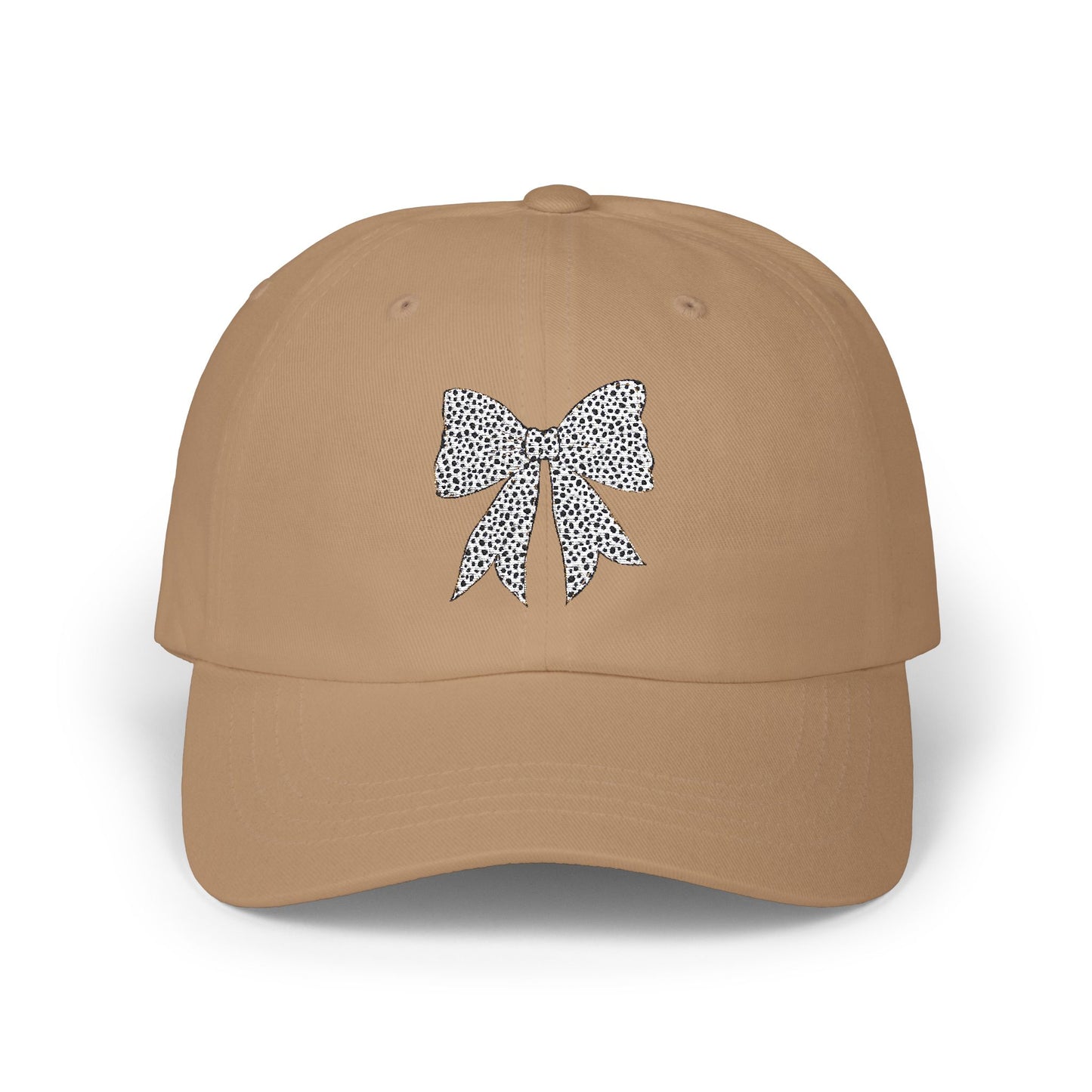 Dalmatian Dot Coquette Bow Embroidered Women's Hat, Mother's Day Gift, Birthday Gift for Mom