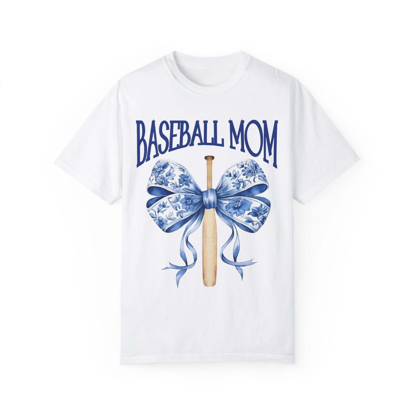 Toile Baseball Bat Mom Bow T-Shirt