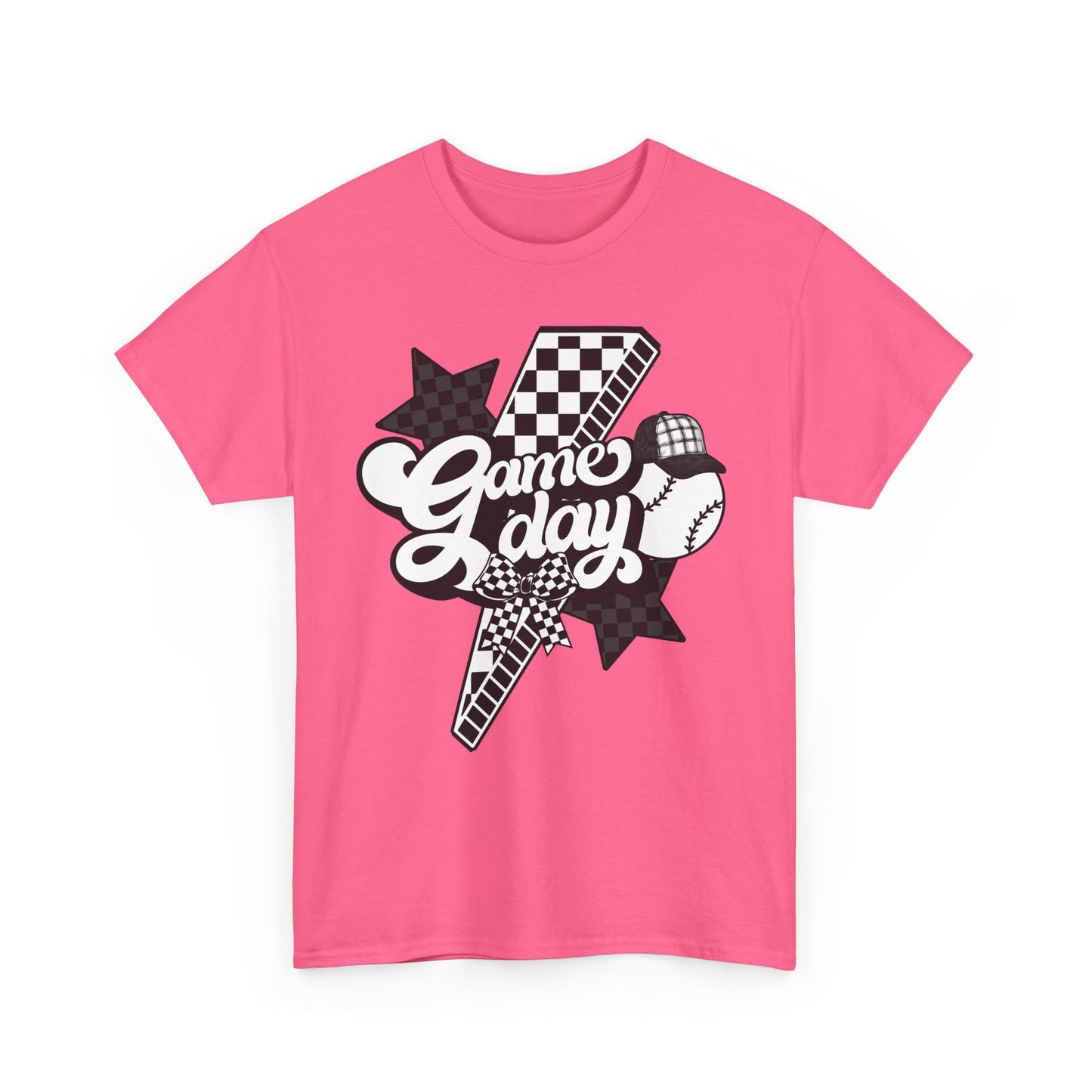 Game Day Checkered Baseball T-Shirt