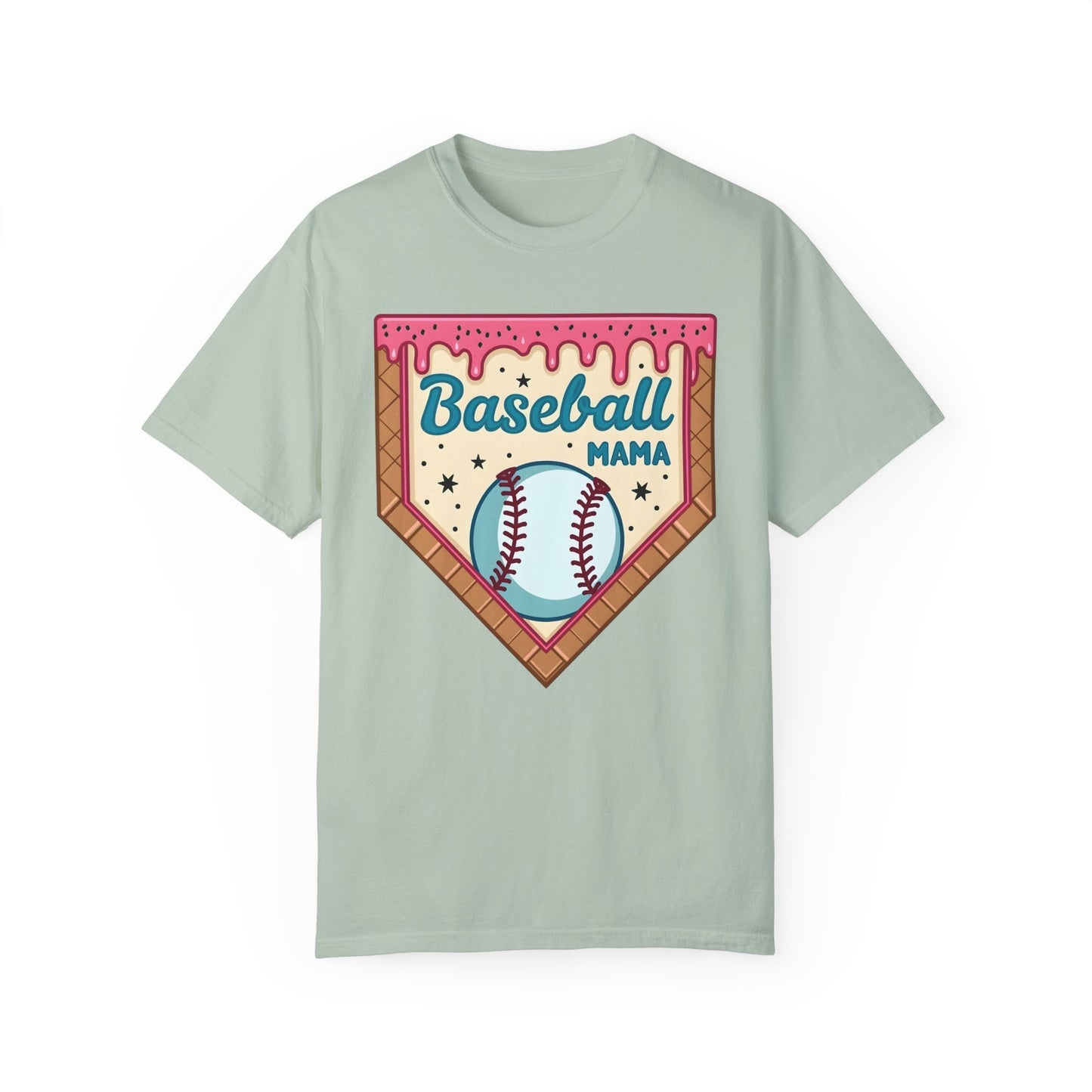Drippy Ice Cream Cone Baseball Mama T-Shirt