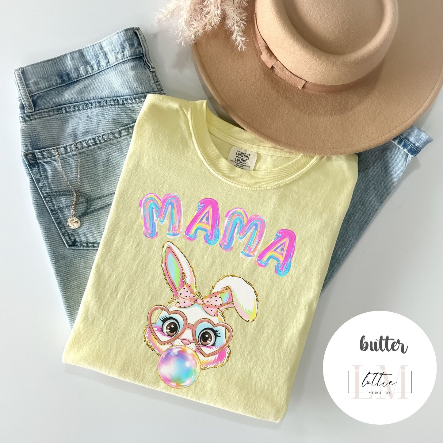 Mama Bunny Graphic Unisex T-Shirt - Fun and Playful Mother's Day Gift