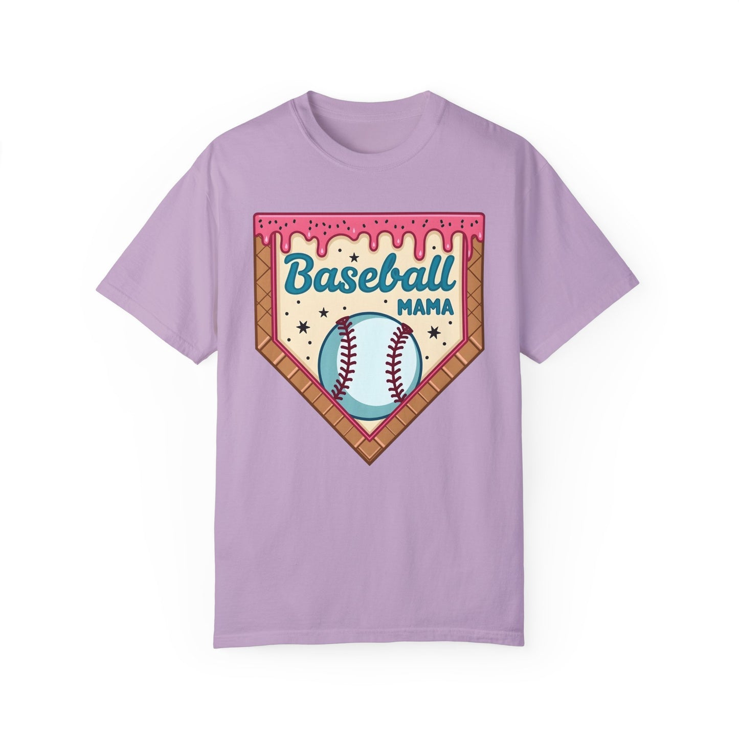 Drippy Ice Cream Cone Baseball Mama T-Shirt