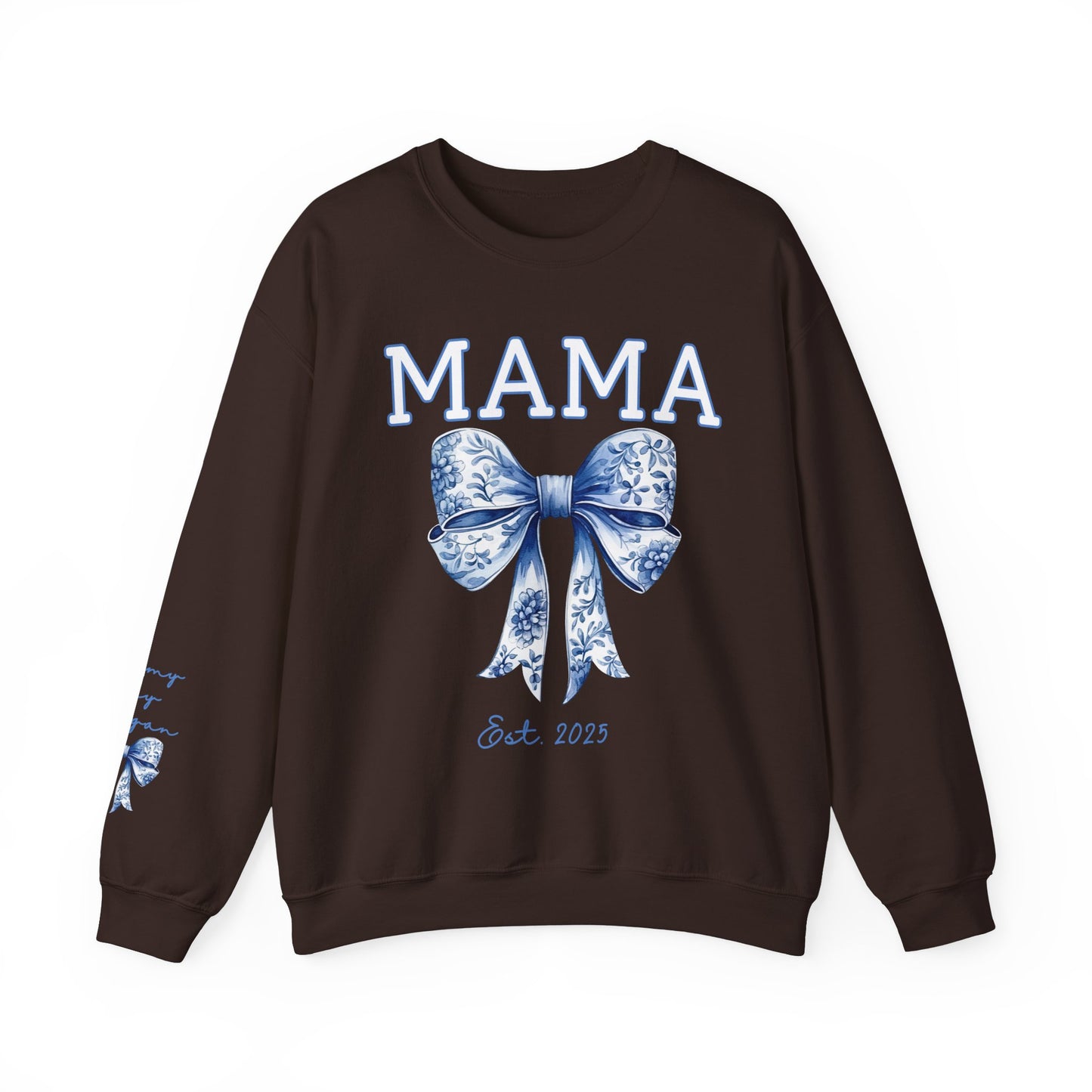 Personalized Toile Coquette Mama Sweatshirt