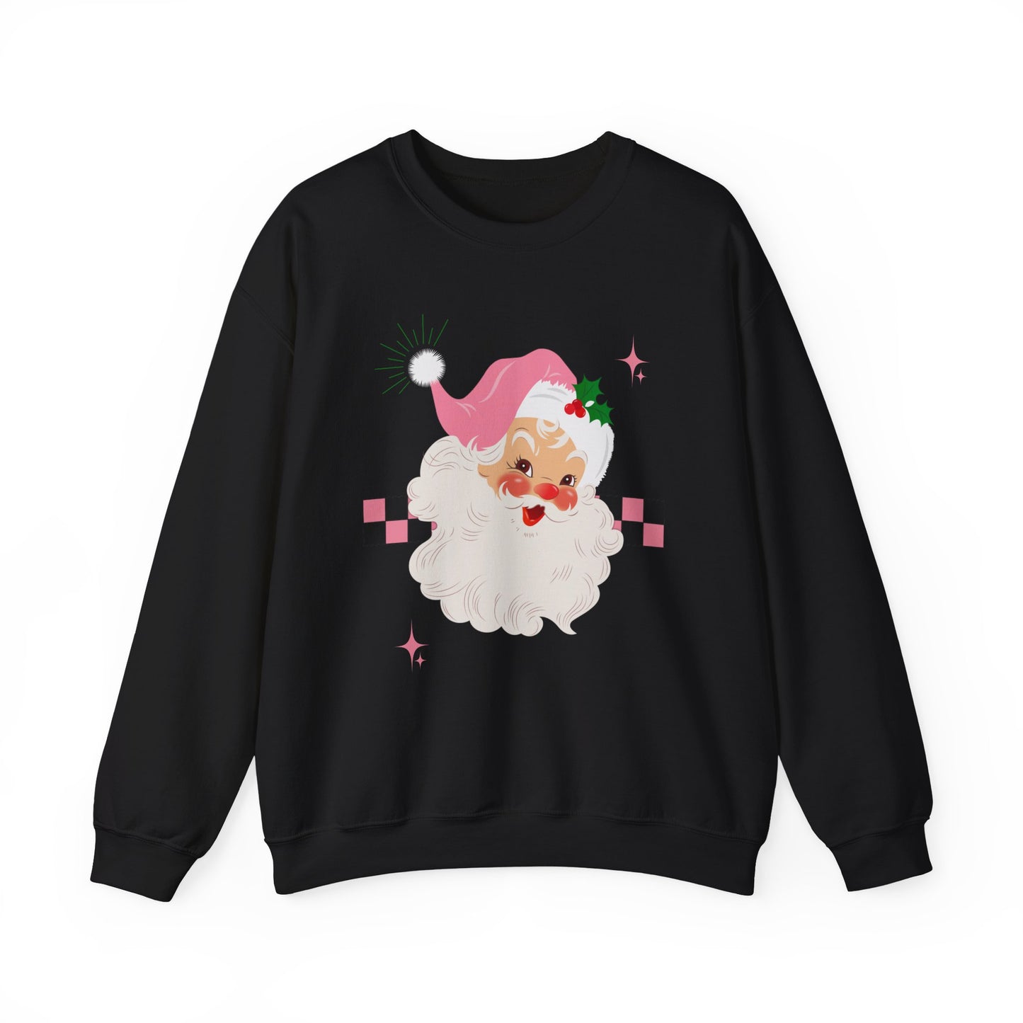 Checkerboard Laughing Santa Sweatshirt