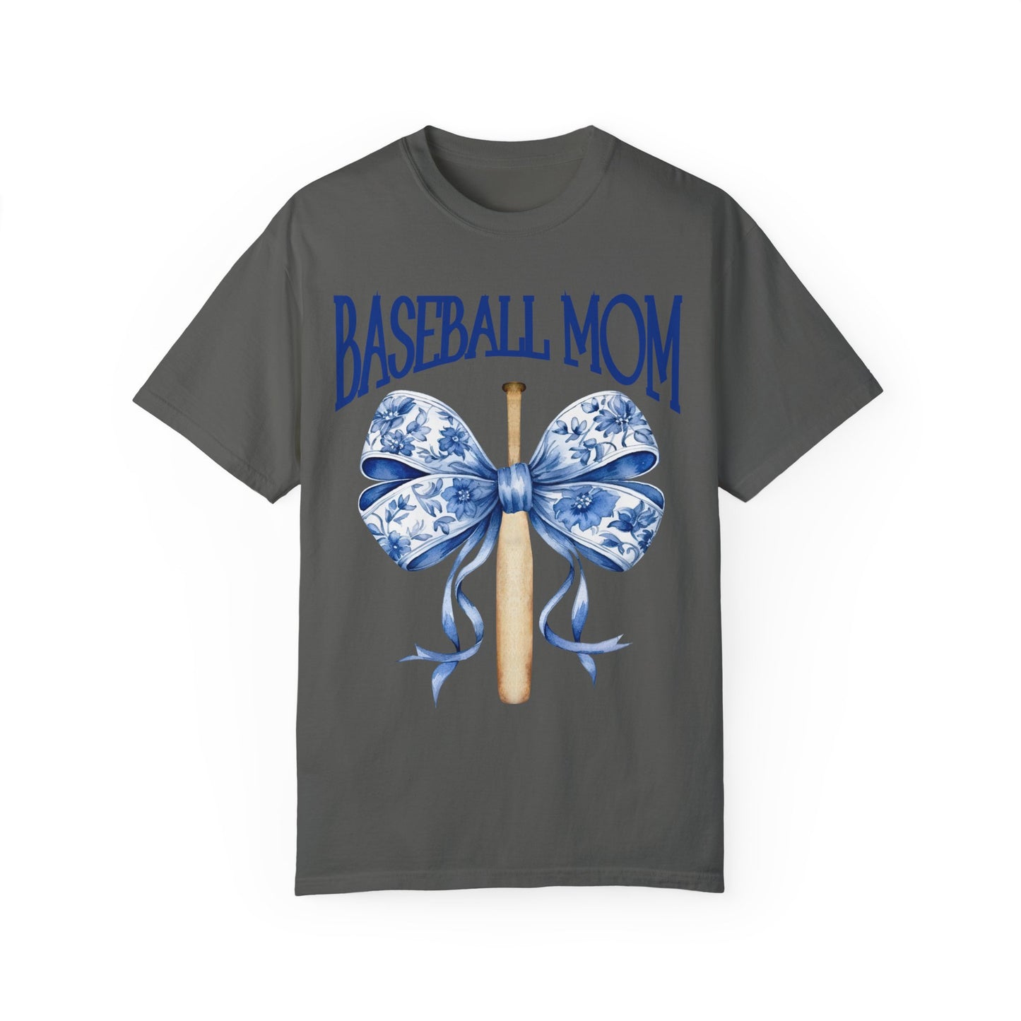 Toile Baseball Bat Mom Bow T-Shirt