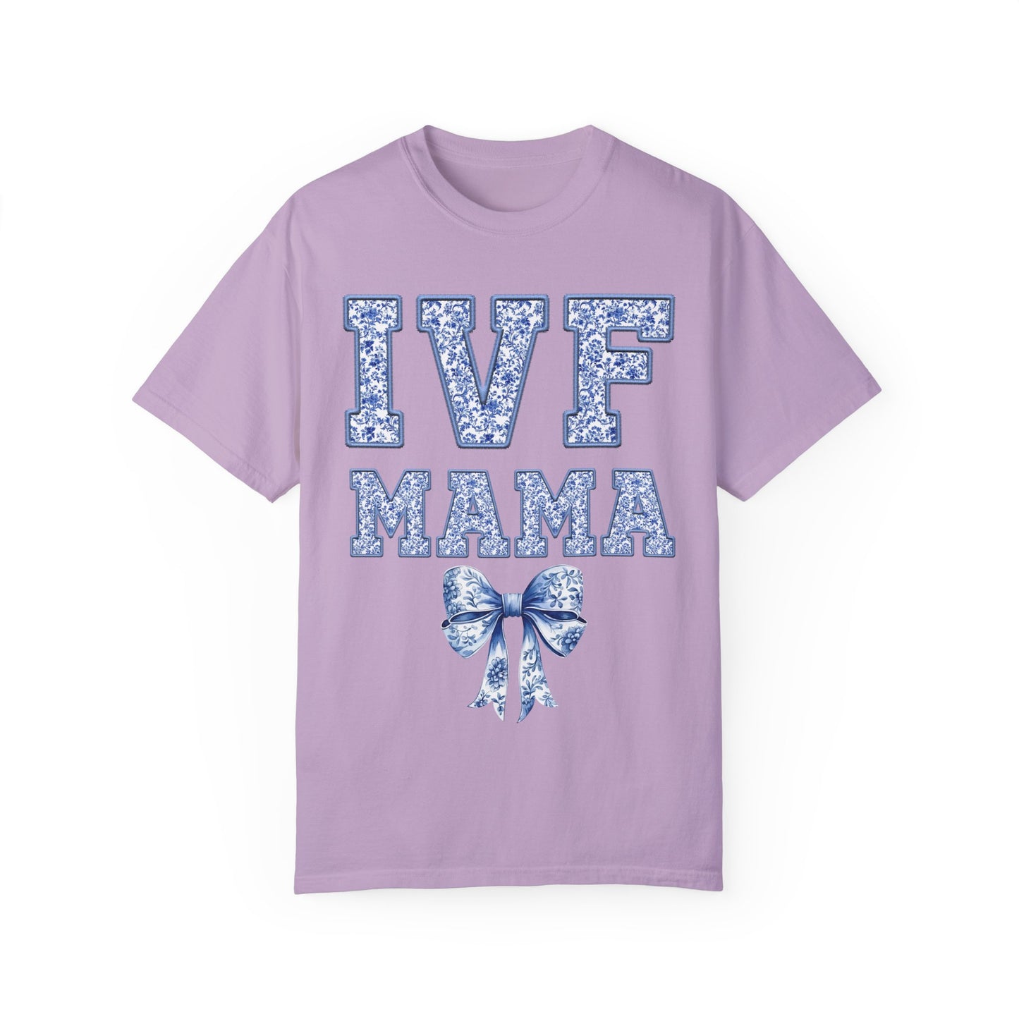 IVF Mama Toile Coquette Bow Shirt