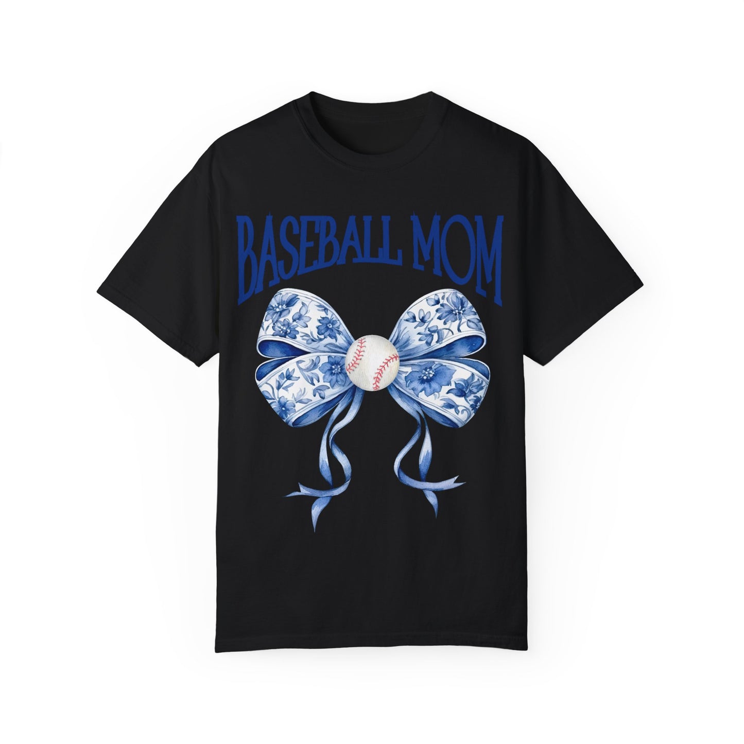 Toile Baseball Mom Bow T-Shirt
