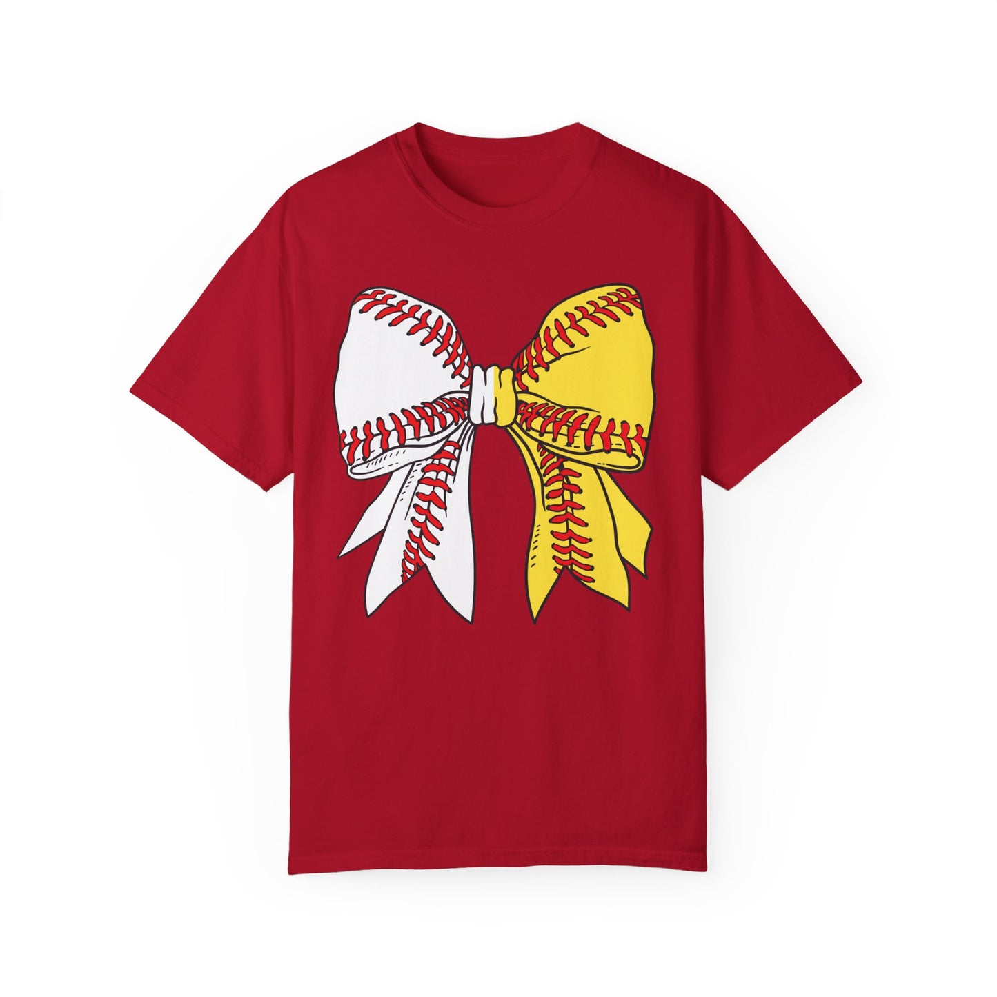 Baseball & Softball Coquette Bow T-Shirt