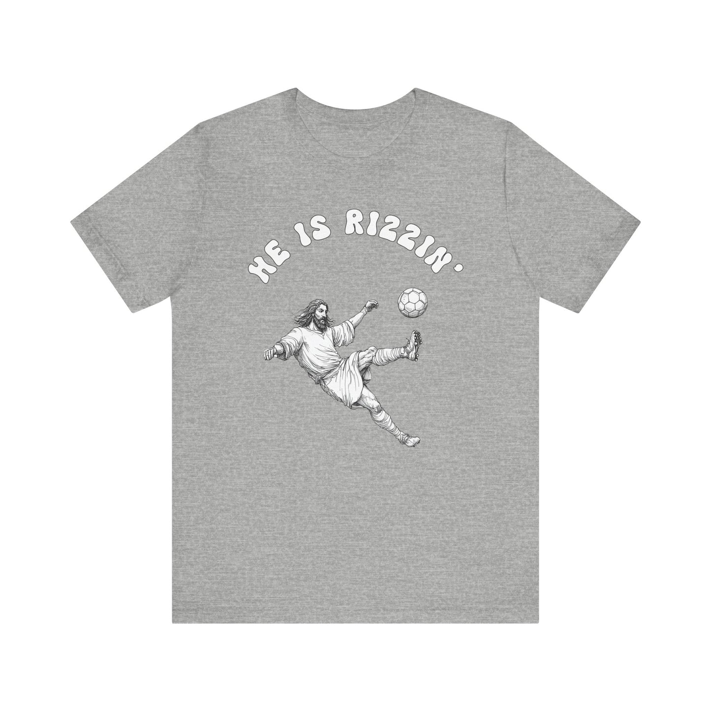 He Is Rizzin' Unisex Jersey Tee | Funny Soccer T-Shirt