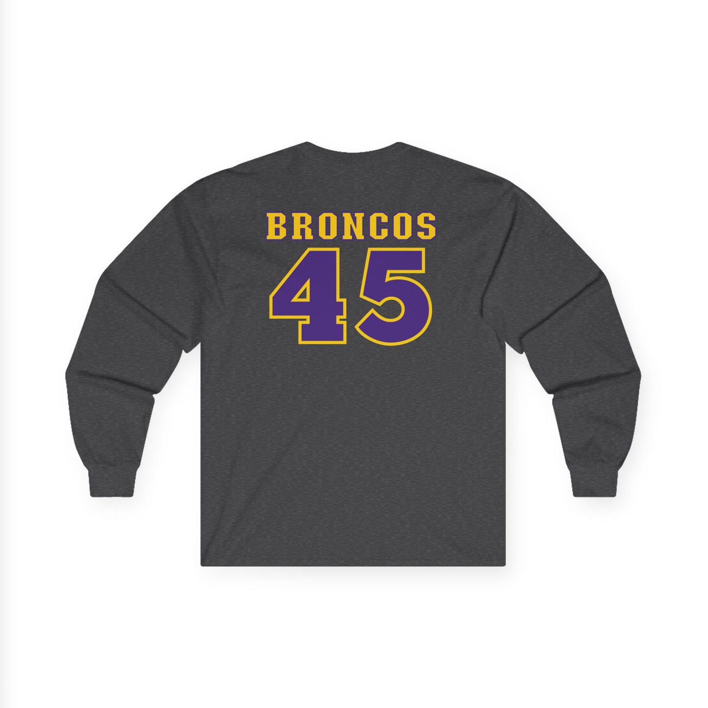 Spring Hill Broncos Long Sleeve Tee with Number & Name