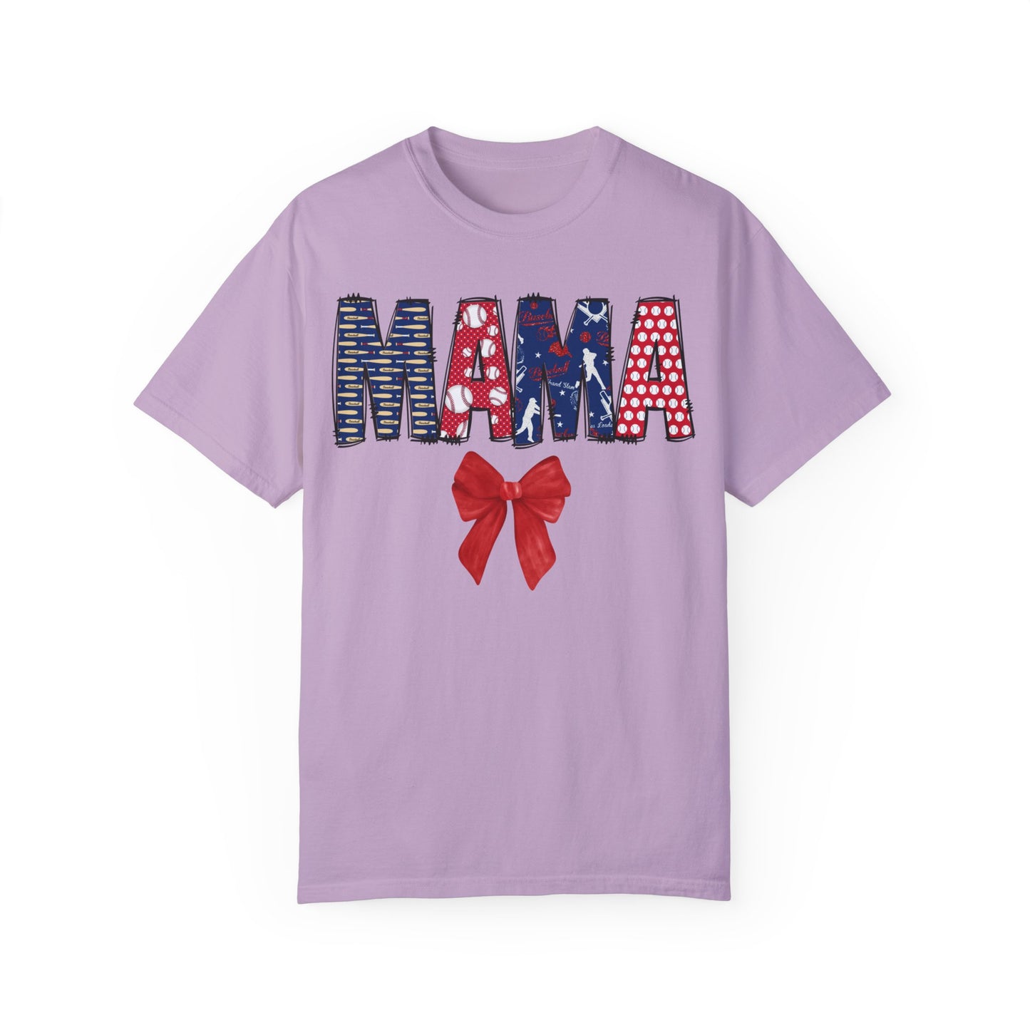 Coquette Baseball Mama Doodle Letter T-Shirt