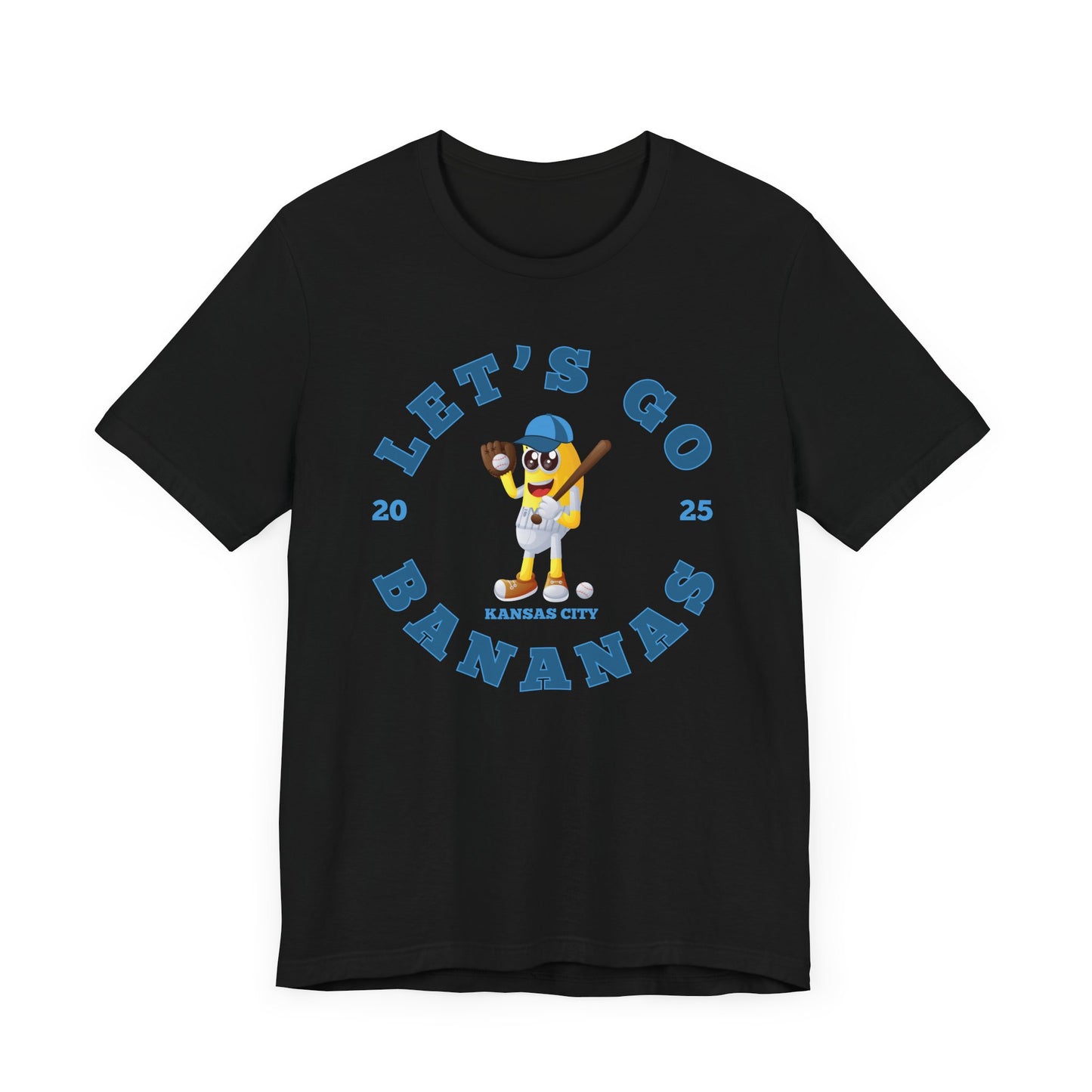 Adult 2025 Let's Go Bananas Kansas City Baseball T-shirt