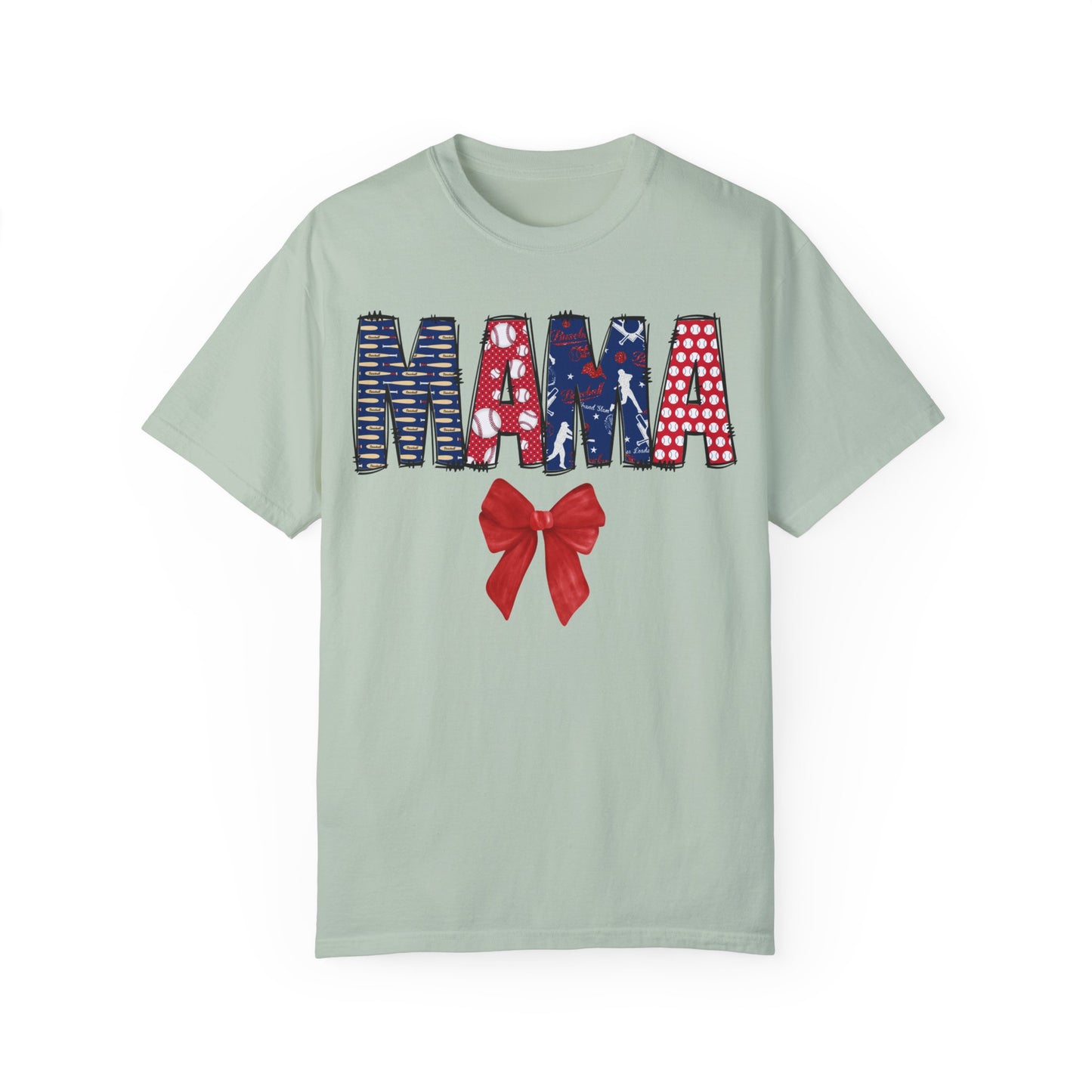 Coquette Baseball Mama Doodle Letter T-Shirt