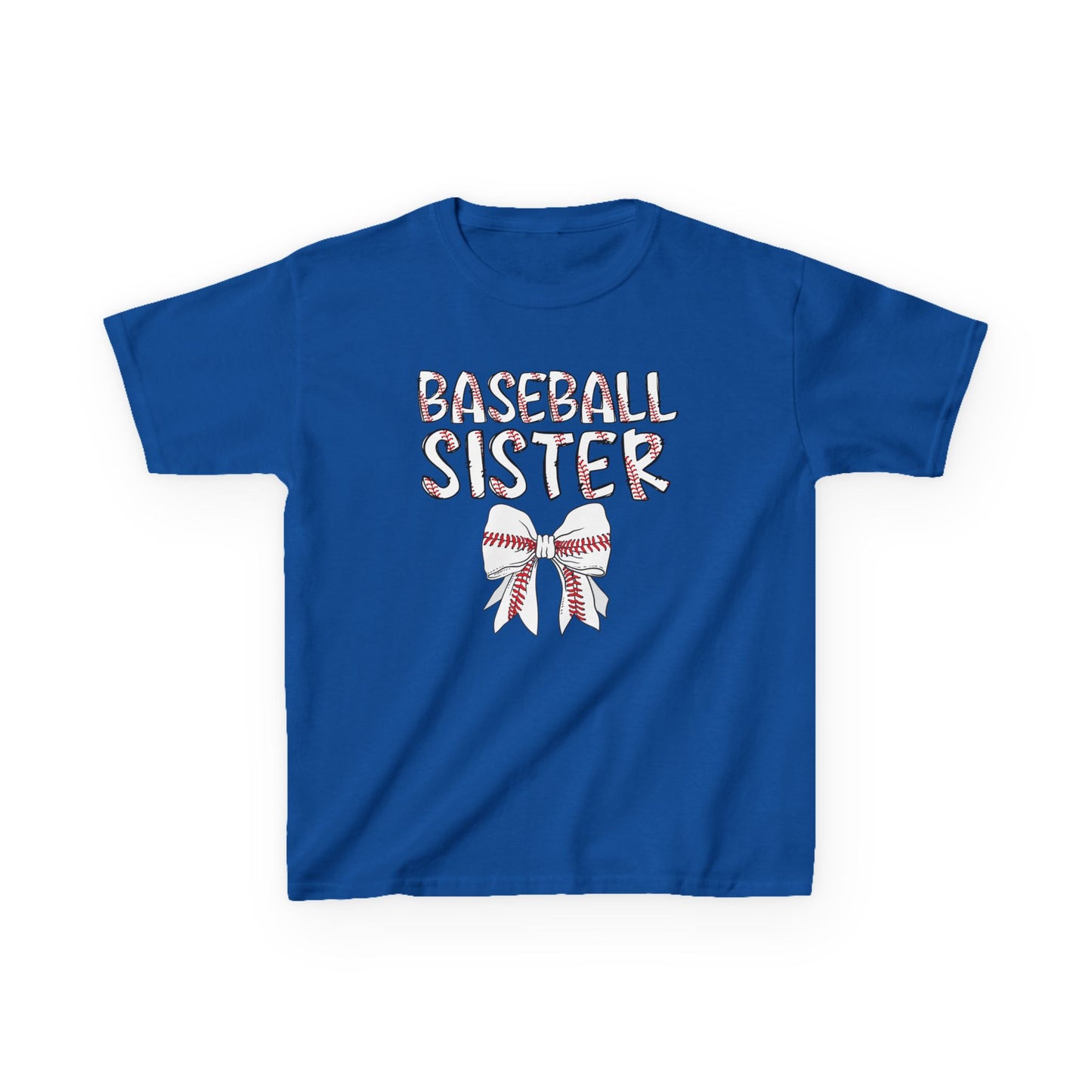 Kids Little Sister Baseball Fan Tee