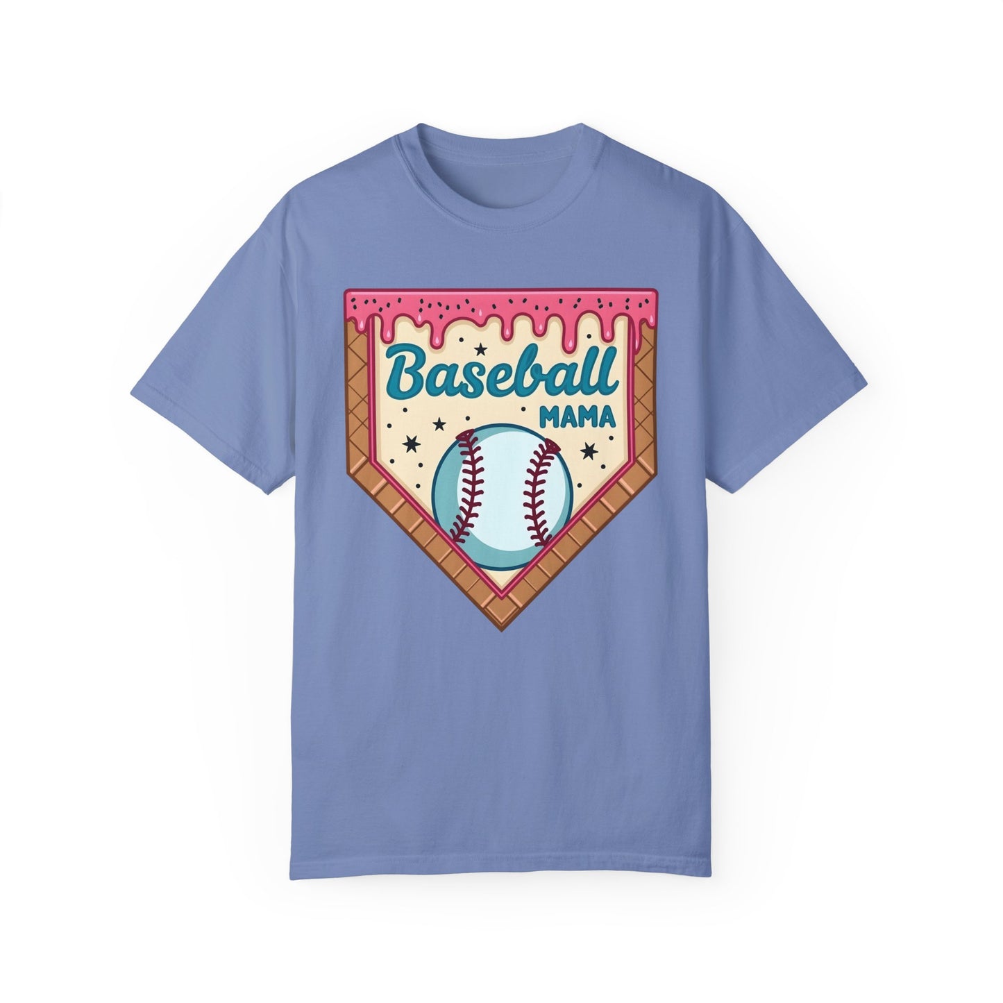 Drippy Ice Cream Cone Baseball Mama T-Shirt