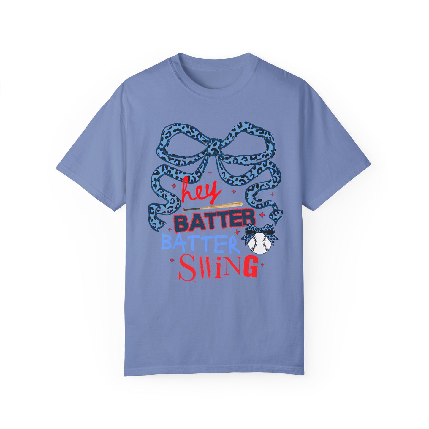 Coquette Hey Batter Baseball Letter T-Shirt
