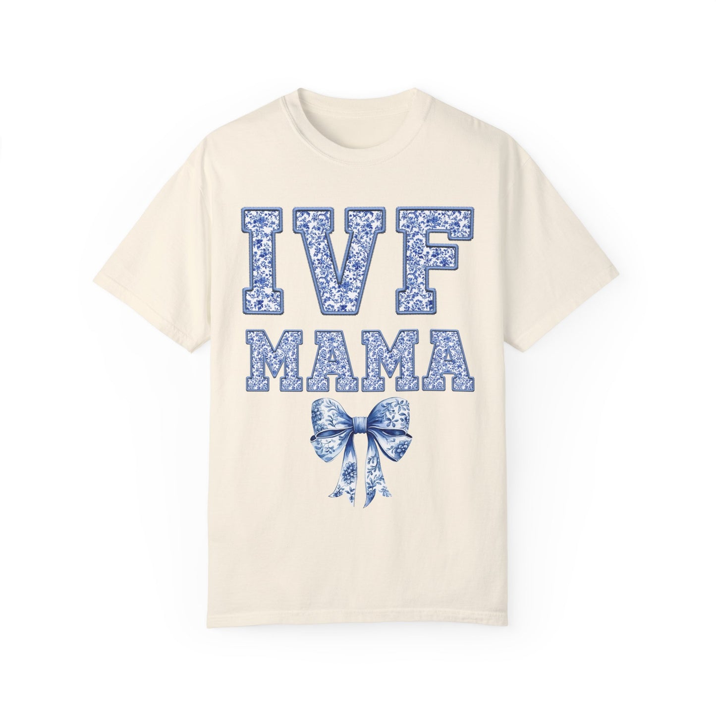 IVF Mama Toile Coquette Bow Shirt