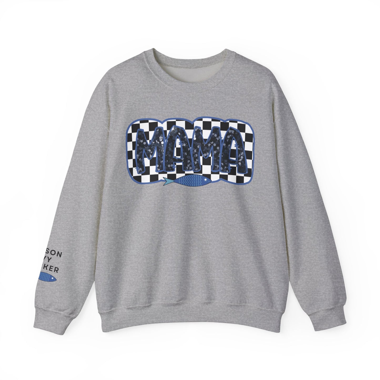 Personalized Fisherman Aesthetic Mama Sweatshirt