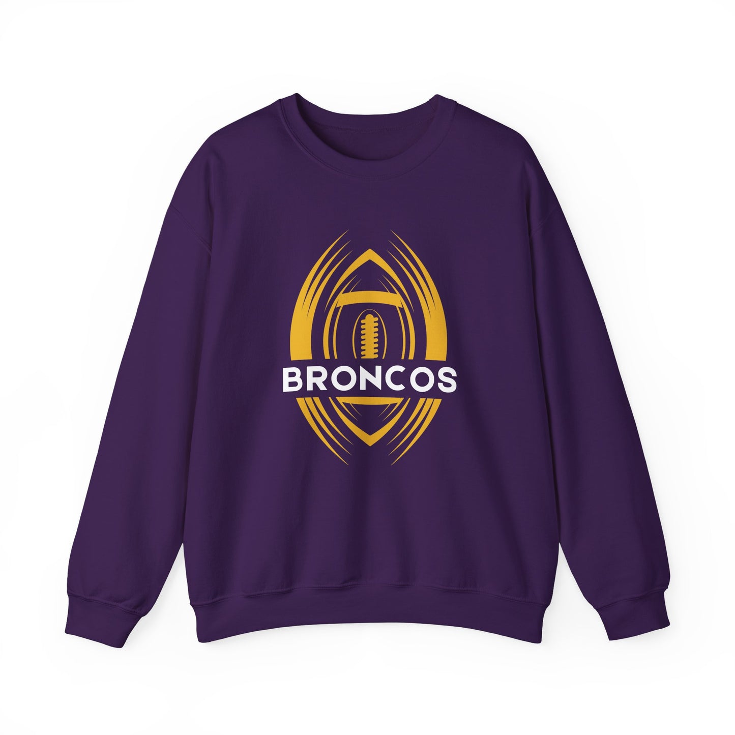 BRONCOS Adult Sweatshirt with Custom Back Name