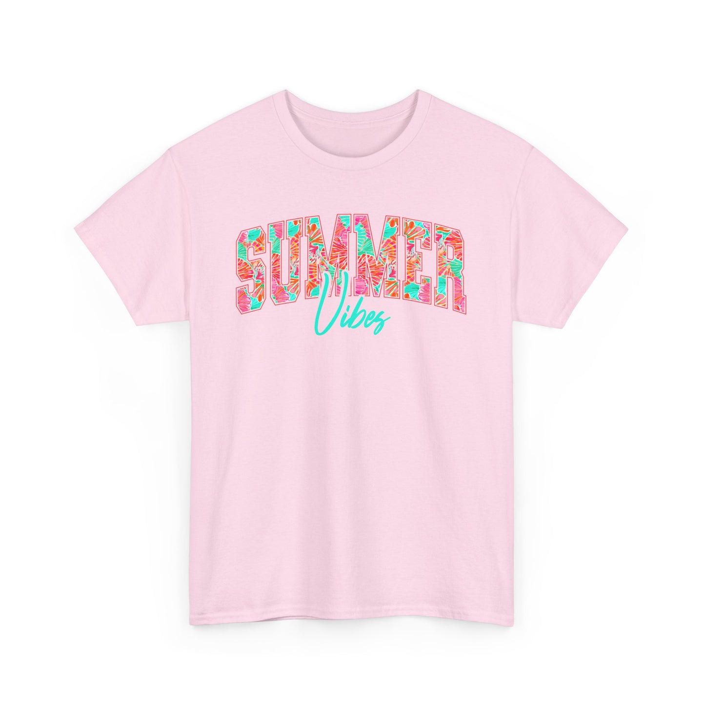 Floral Summer Vibes T-Shirt, Gildan Summer Tshirt