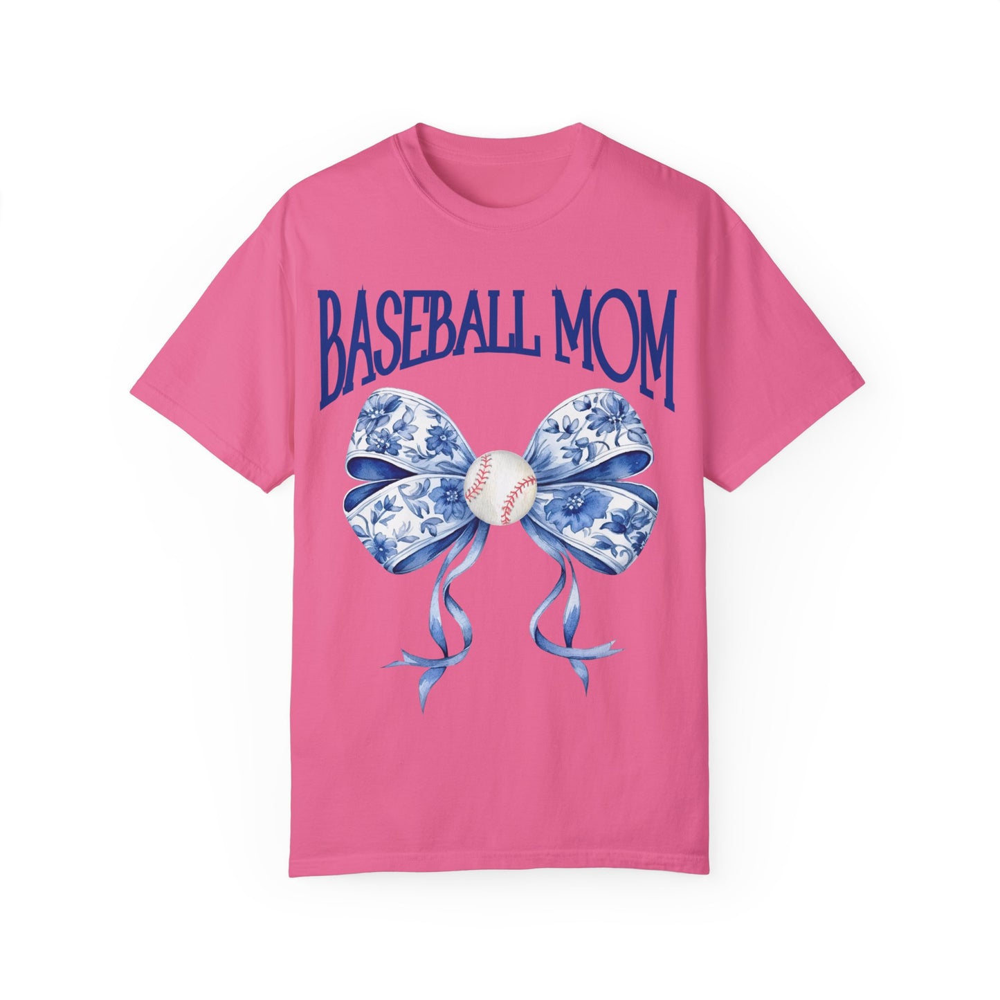 Toile Baseball Mom Bow T-Shirt