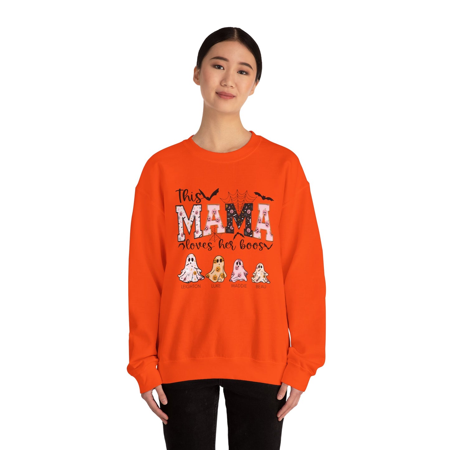 Custom Mama Loves her Boos Sweatshirt