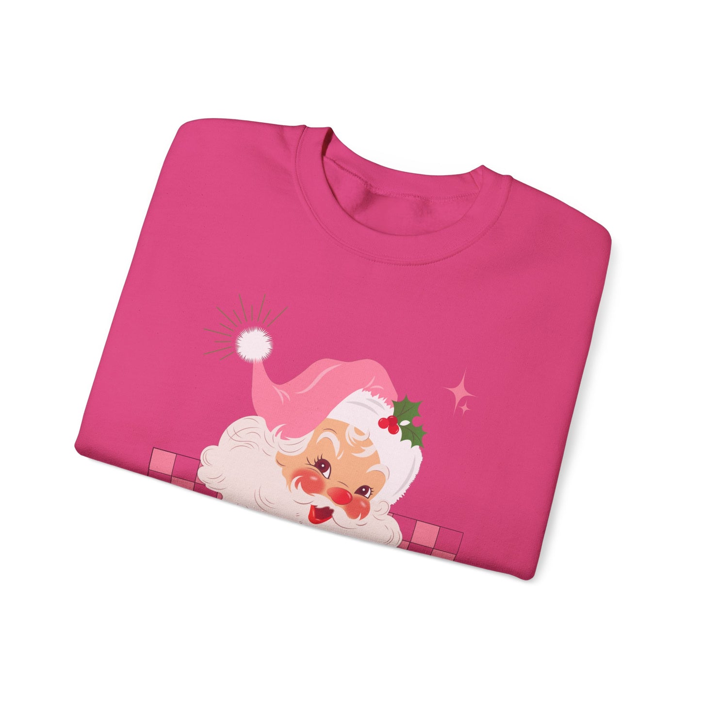 Checkerboard Laughing Santa Sweatshirt