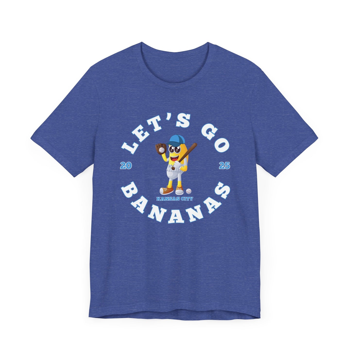 Adult 2025 Let's Go Bananas Kansas City Baseball T-shirt