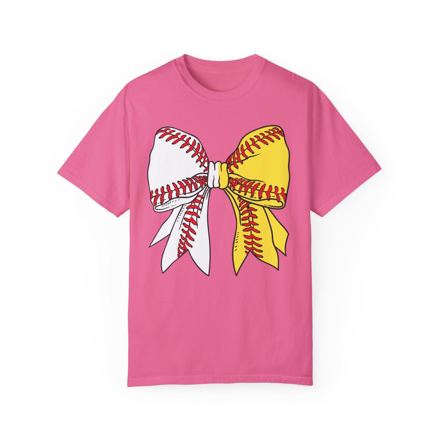 Baseball & Softball Coquette Bow T-Shirt