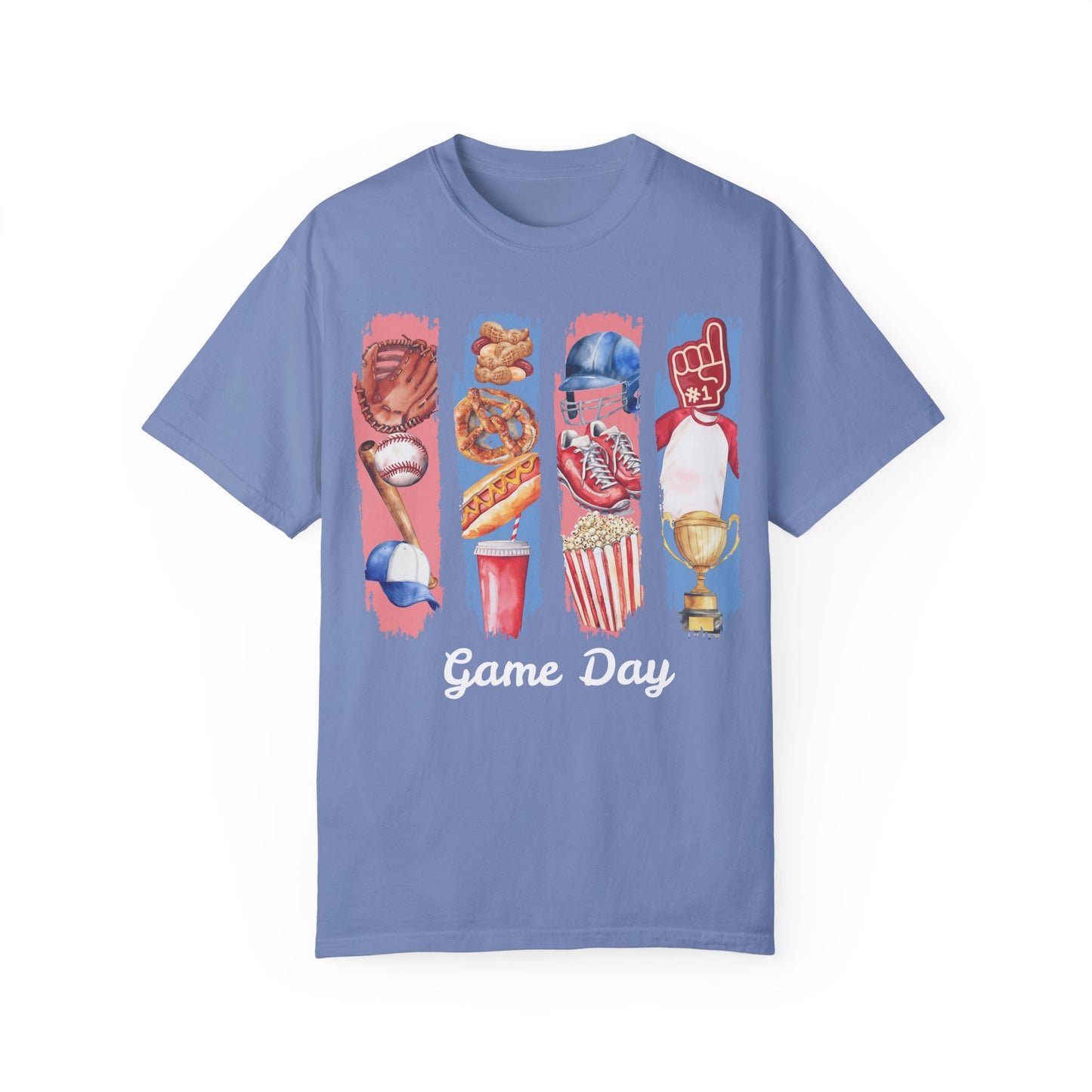 Watercolor Baseball Game Day T-Shirt