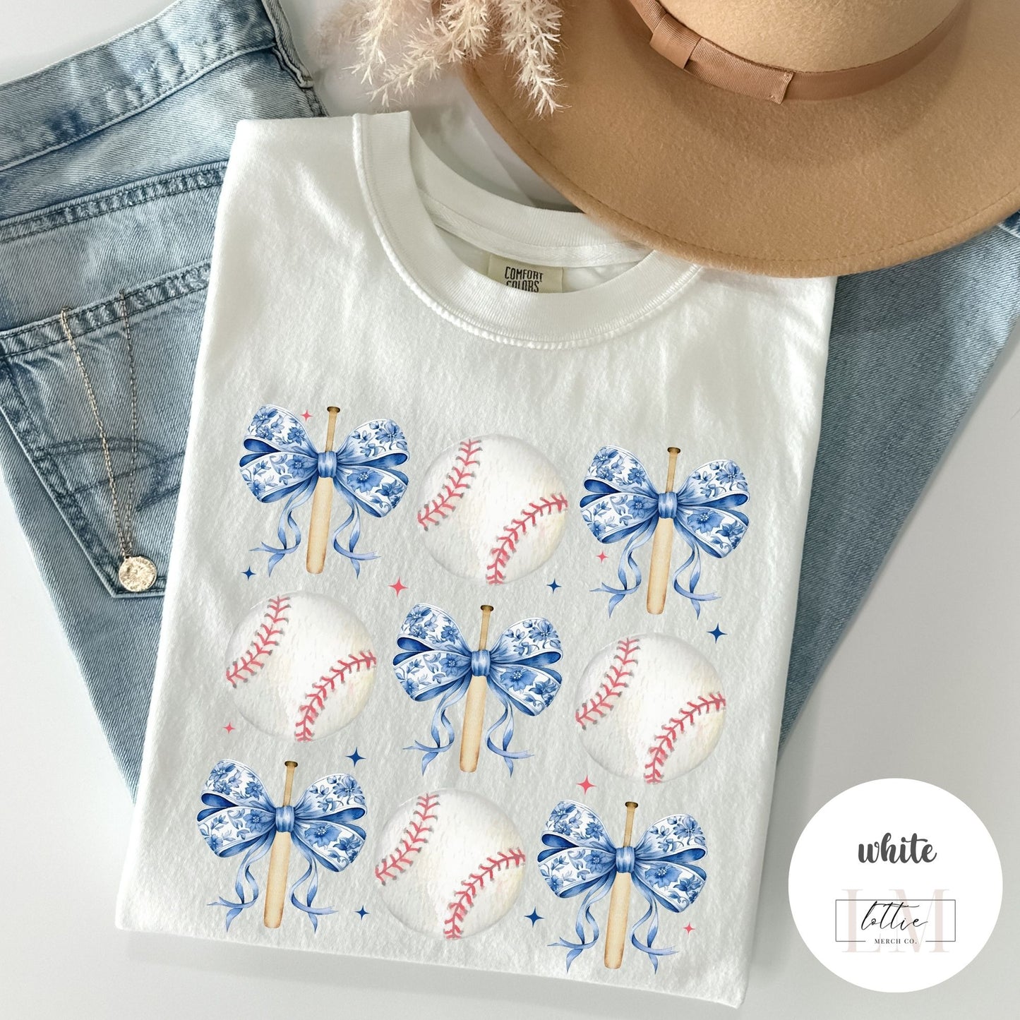 Toile Coquette Baseball Grid T-Shirt
