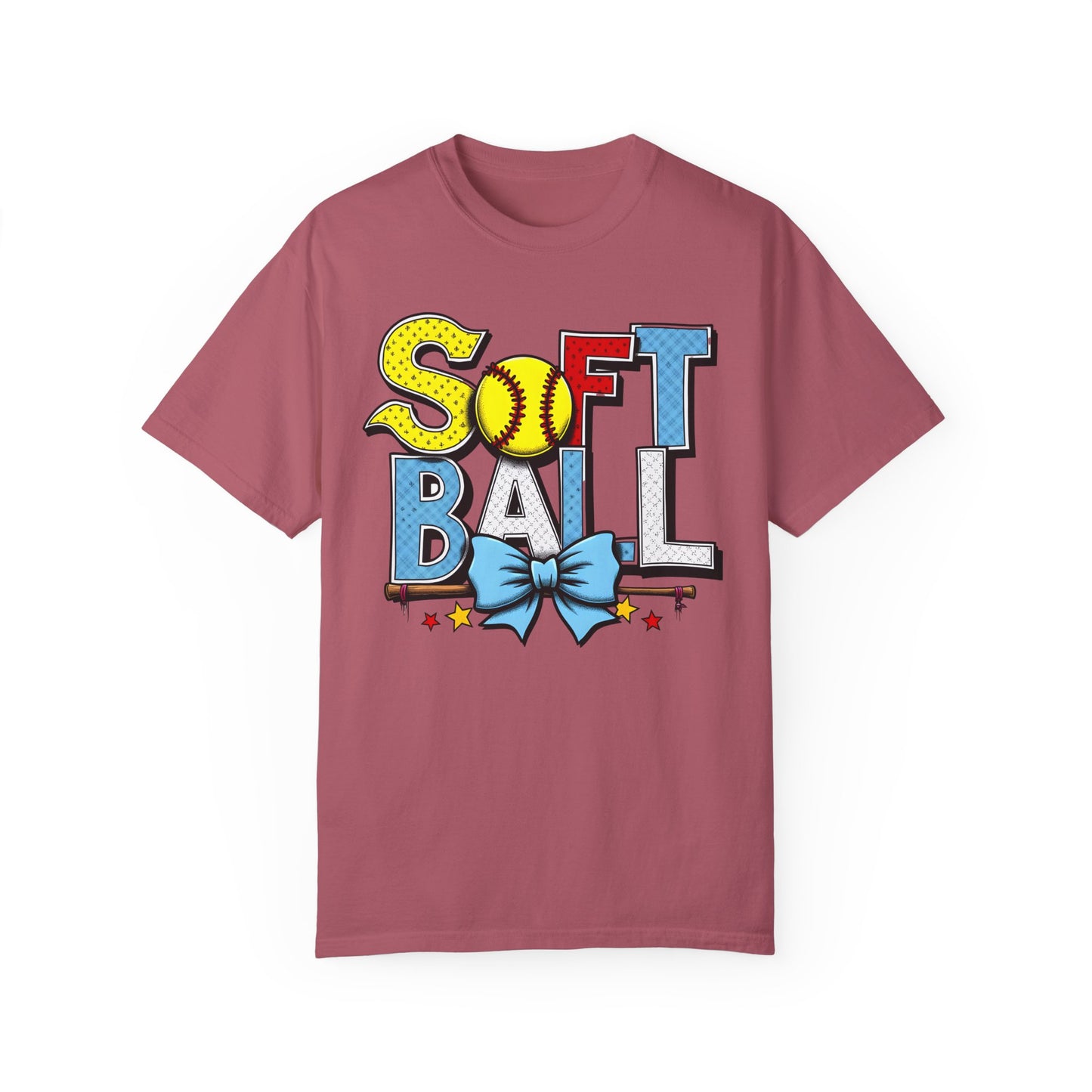Softball Coquette Bow T-Shirt