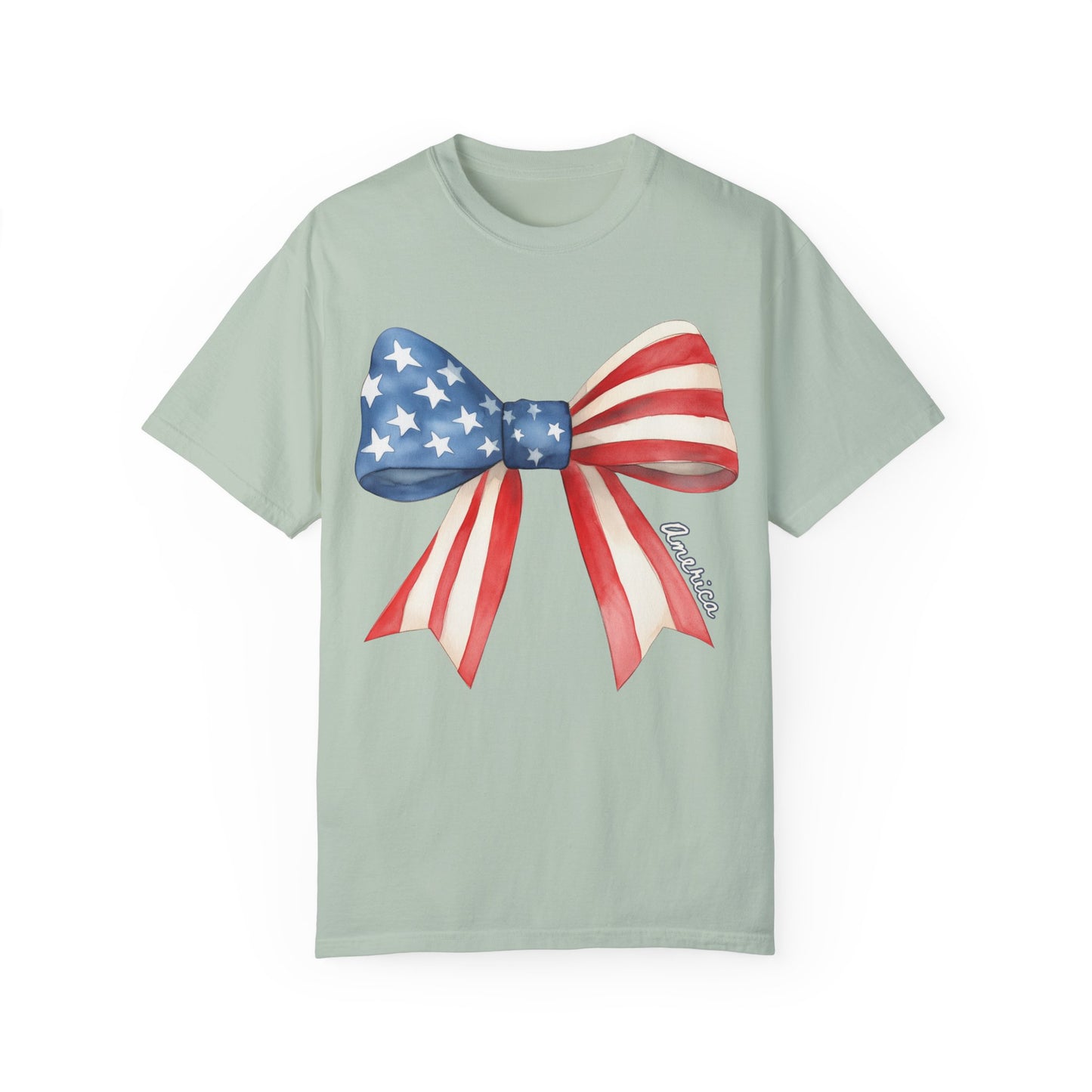 American Flag Bow T-Shirt