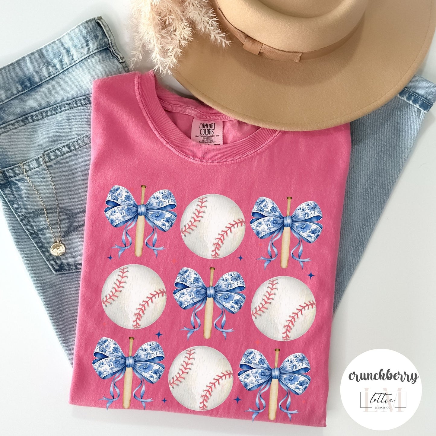 Toile Coquette Baseball Grid T-Shirt