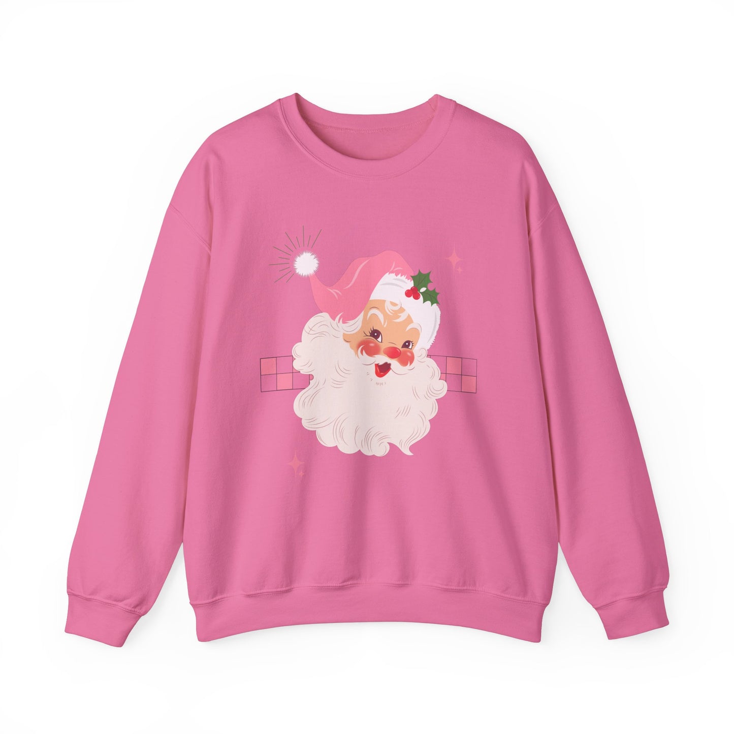 Checkerboard Laughing Santa Sweatshirt