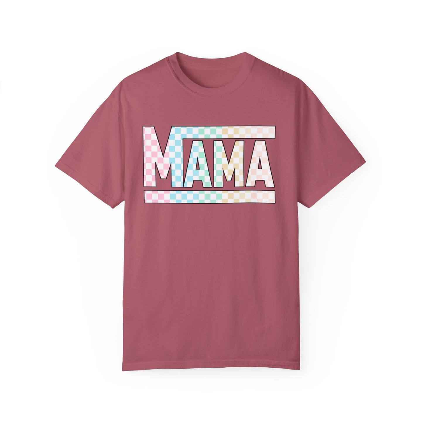 Mama Colored Checkered T-shirt